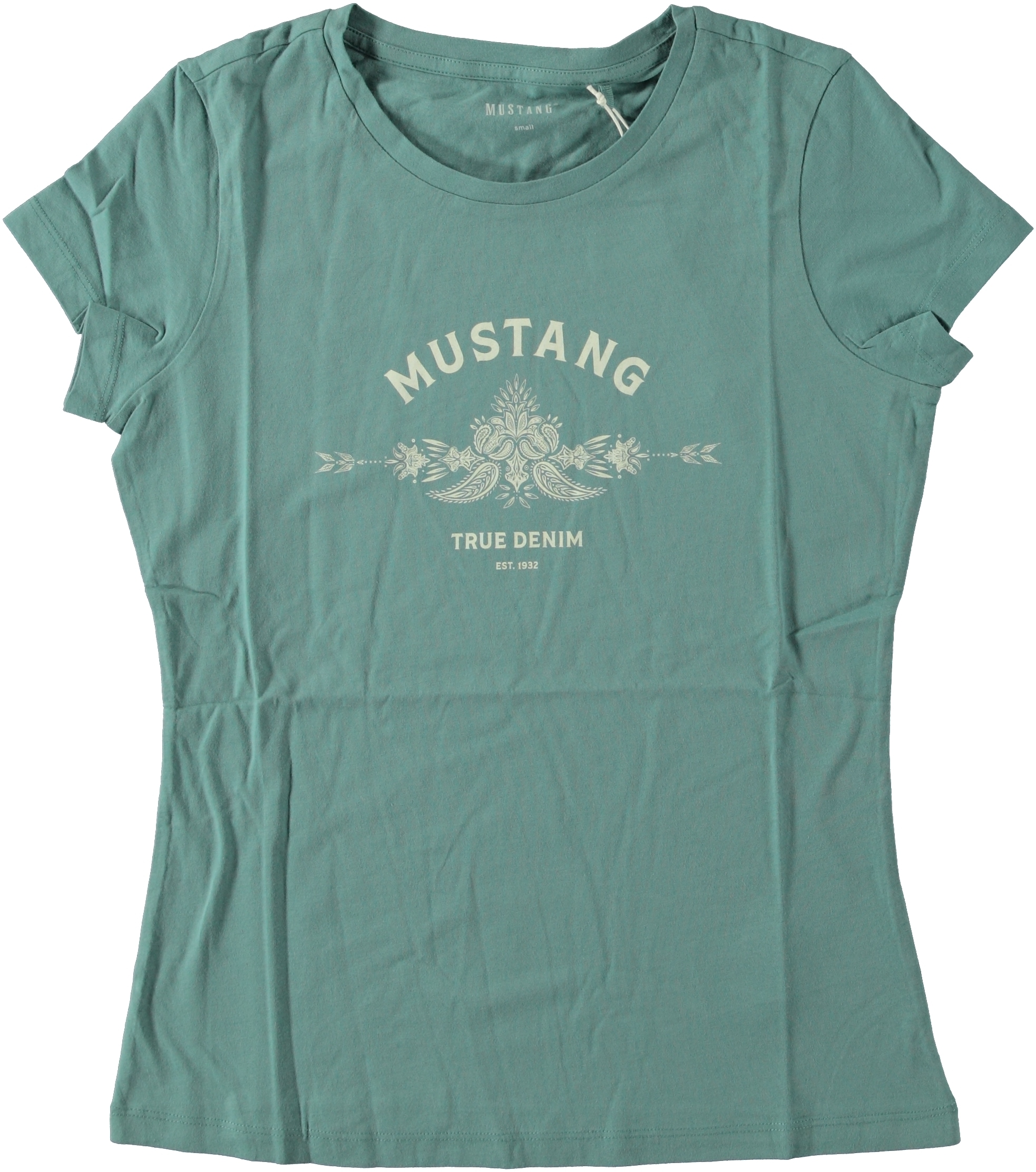 MUSTANG Kurzarmshirt "Damen Style Alexia C Logo"