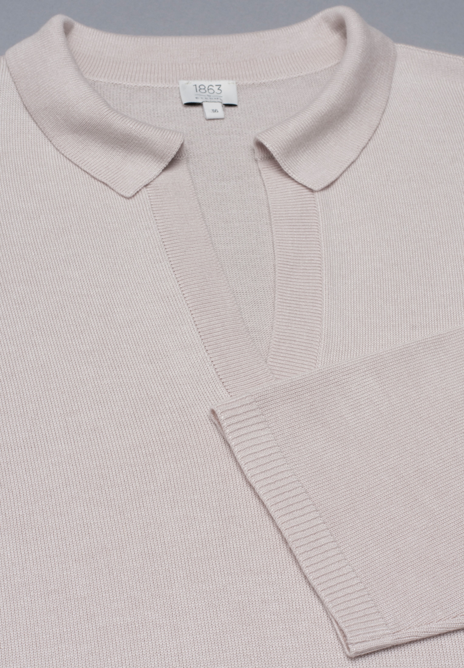 Eterna Langarm-Poloshirt