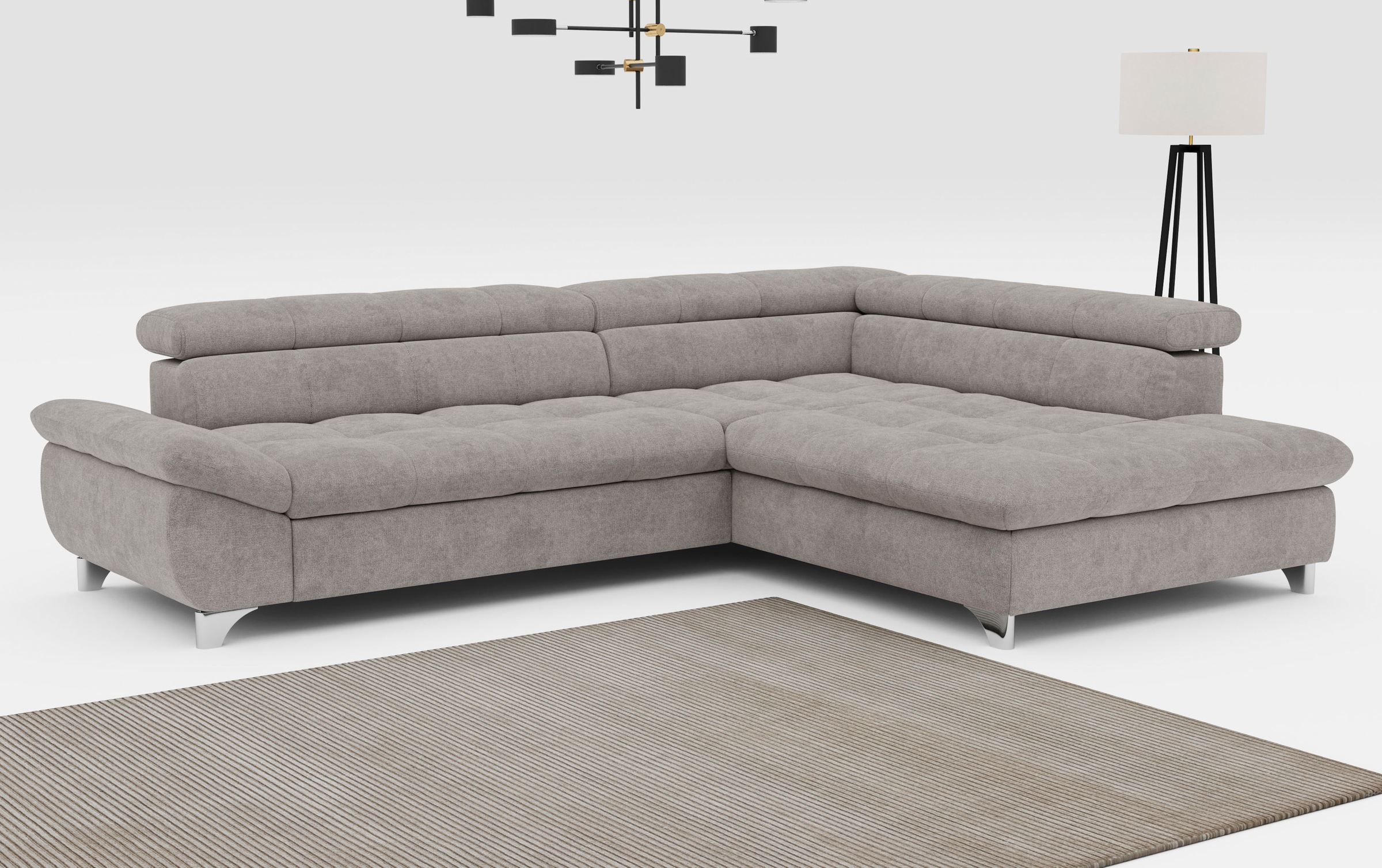 COTTA Ecksofa "Gemini L-Form", mit Kopfverstellung, optional mit Schlaffunk günstig online kaufen