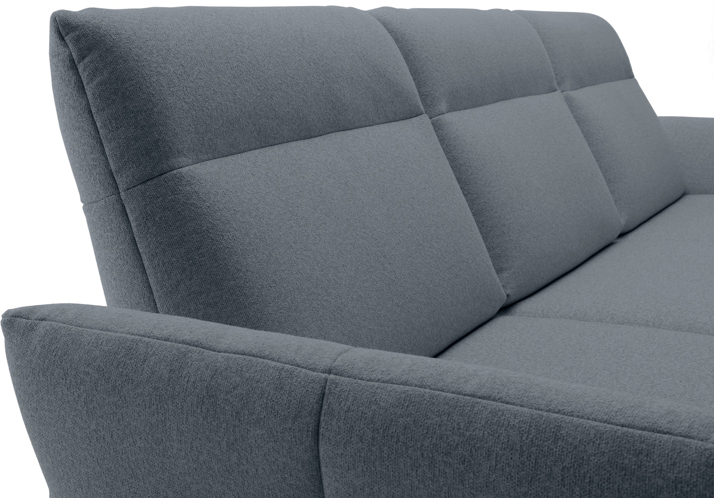Creation BY ROLF BENZ Ecksofa »CR.460«, Sockel in Eiche, Winkelfüße in Umbragrau, Breite 338 cm