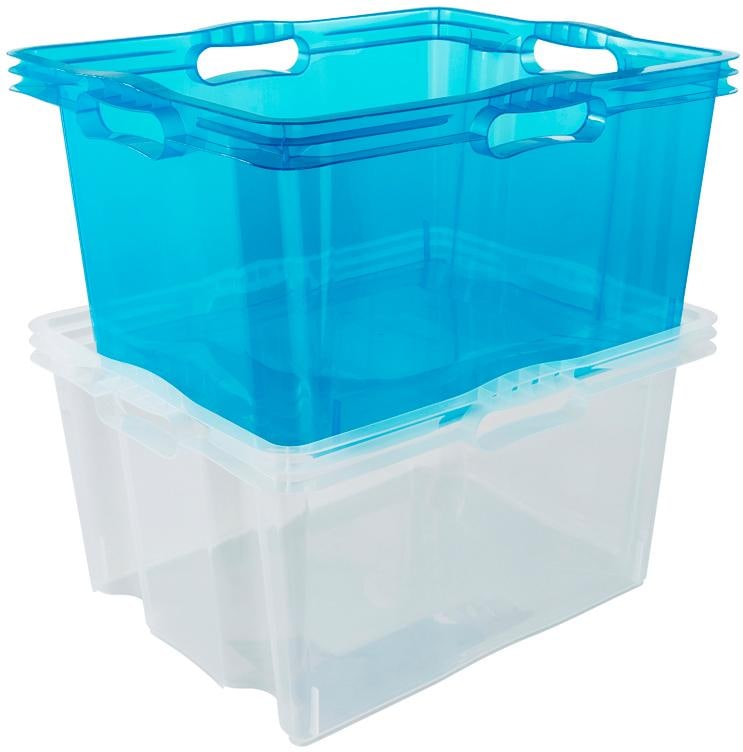 keeeper Organizer »franz«, (Set, 3 St.), Aufbewahrungsboxen xl, 24 Liter, hochwertiger Kunststoff