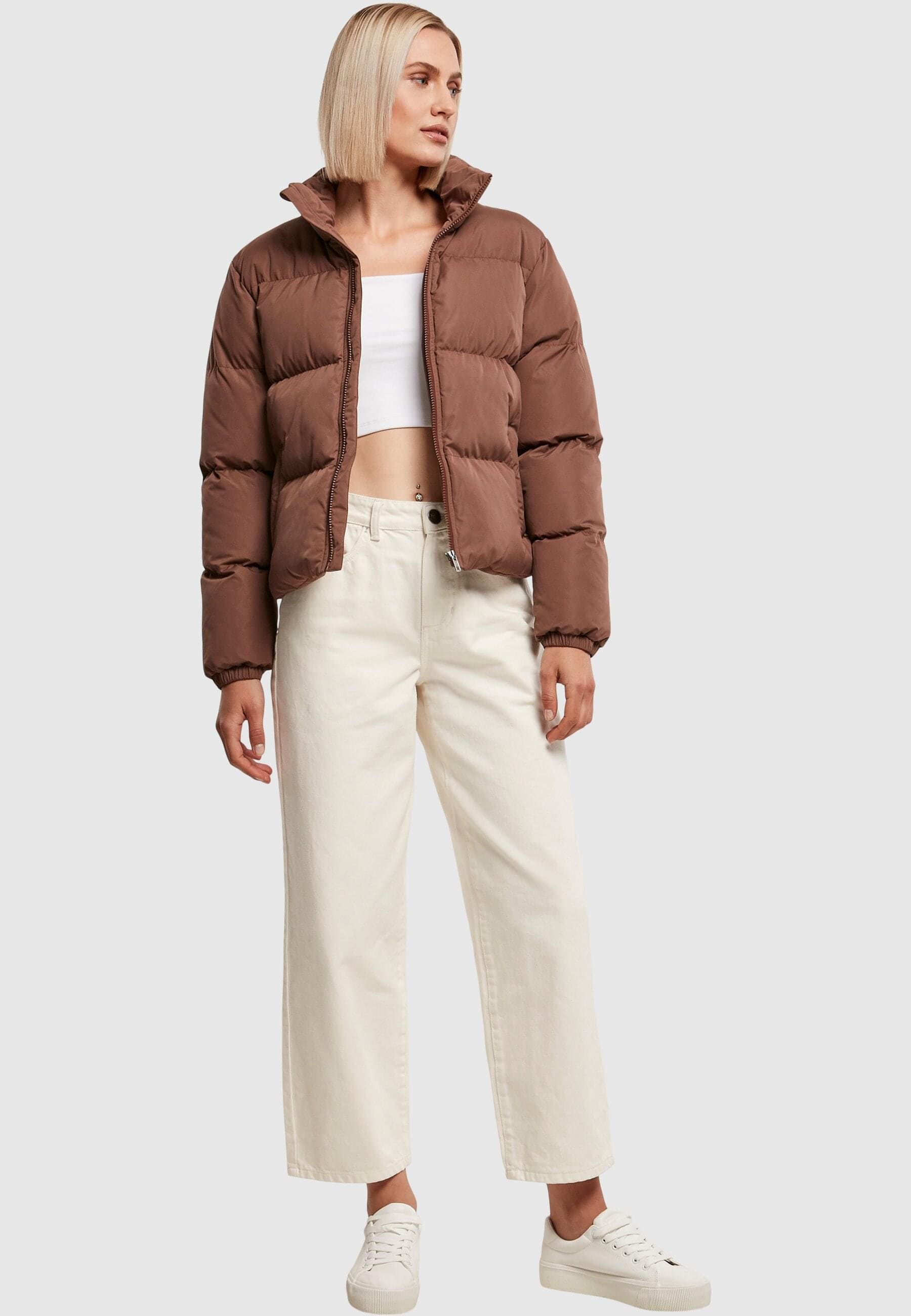 kaufen (1 Ladies Short Peached Puffer CLASSICS St.), Kapuze Jacket«, ohne URBAN online Winterjacke BAUR | »Damen