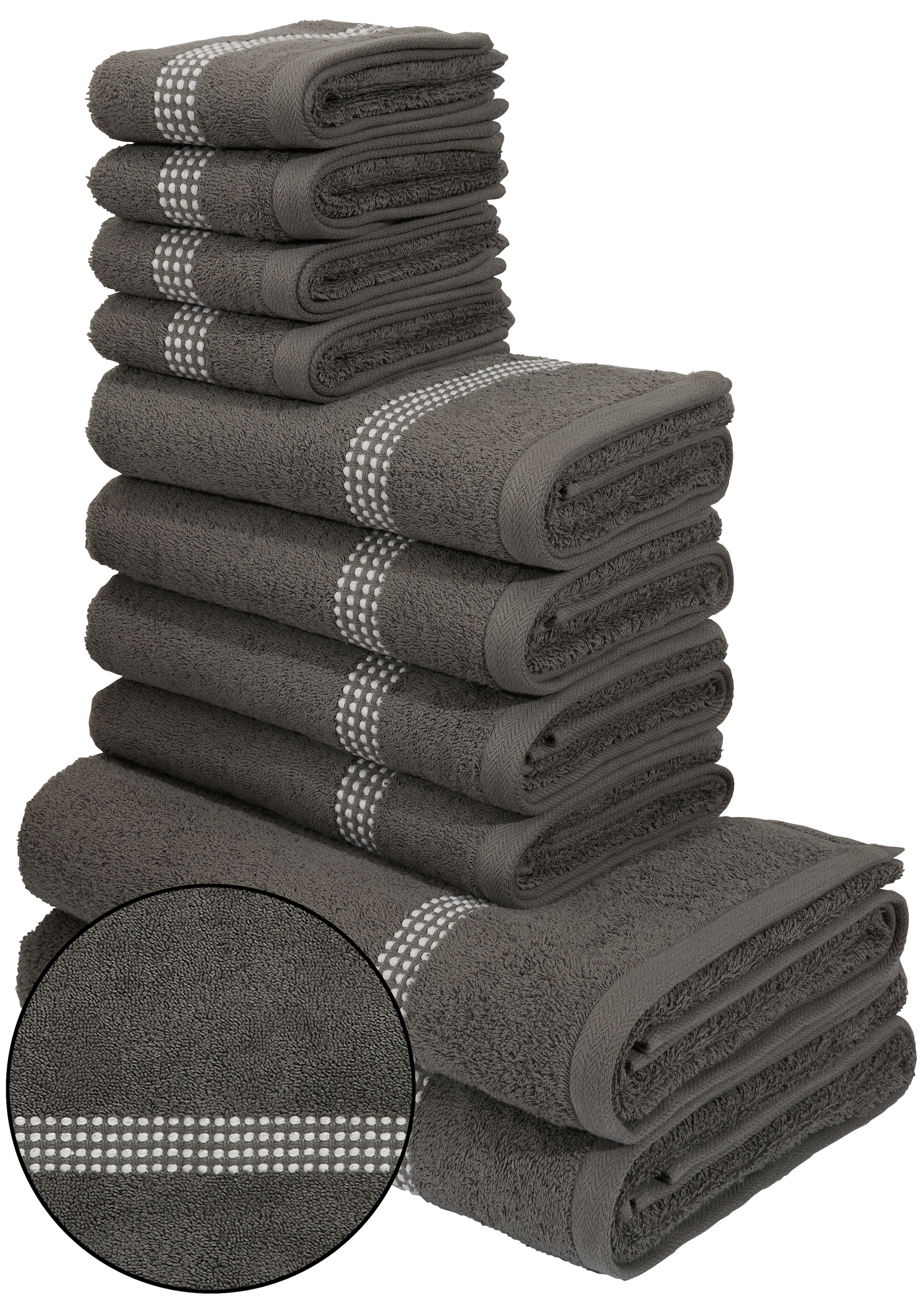 my home Handtuch Set "Kapra, Premium Handtücher, 100% Baumwolle, 500 gr/m²" günstig online kaufen