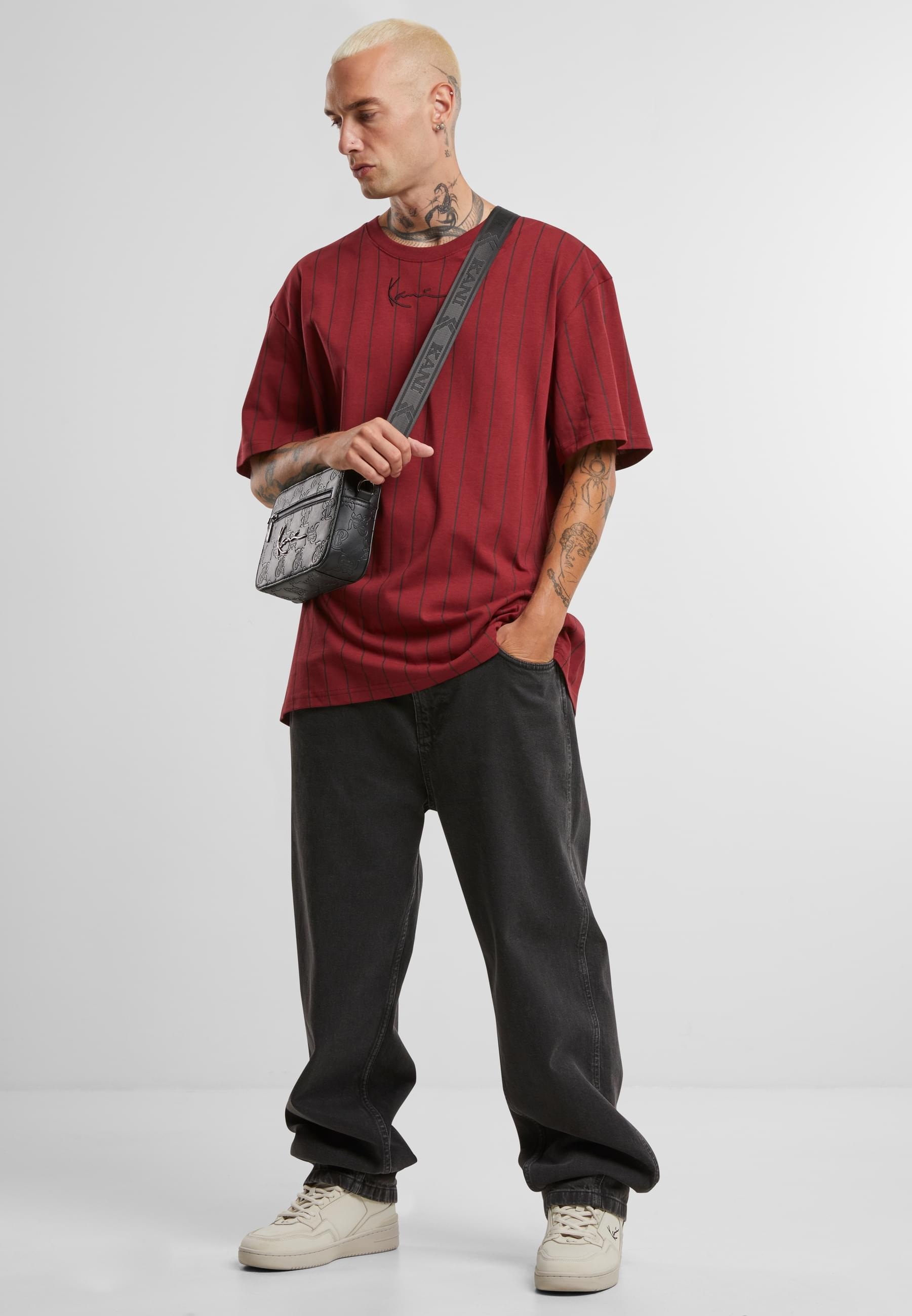 Karl Kani T-Shirt »Karl Kani KK Small Signature Essential Pinstripe Tee«, (1 tlg.)