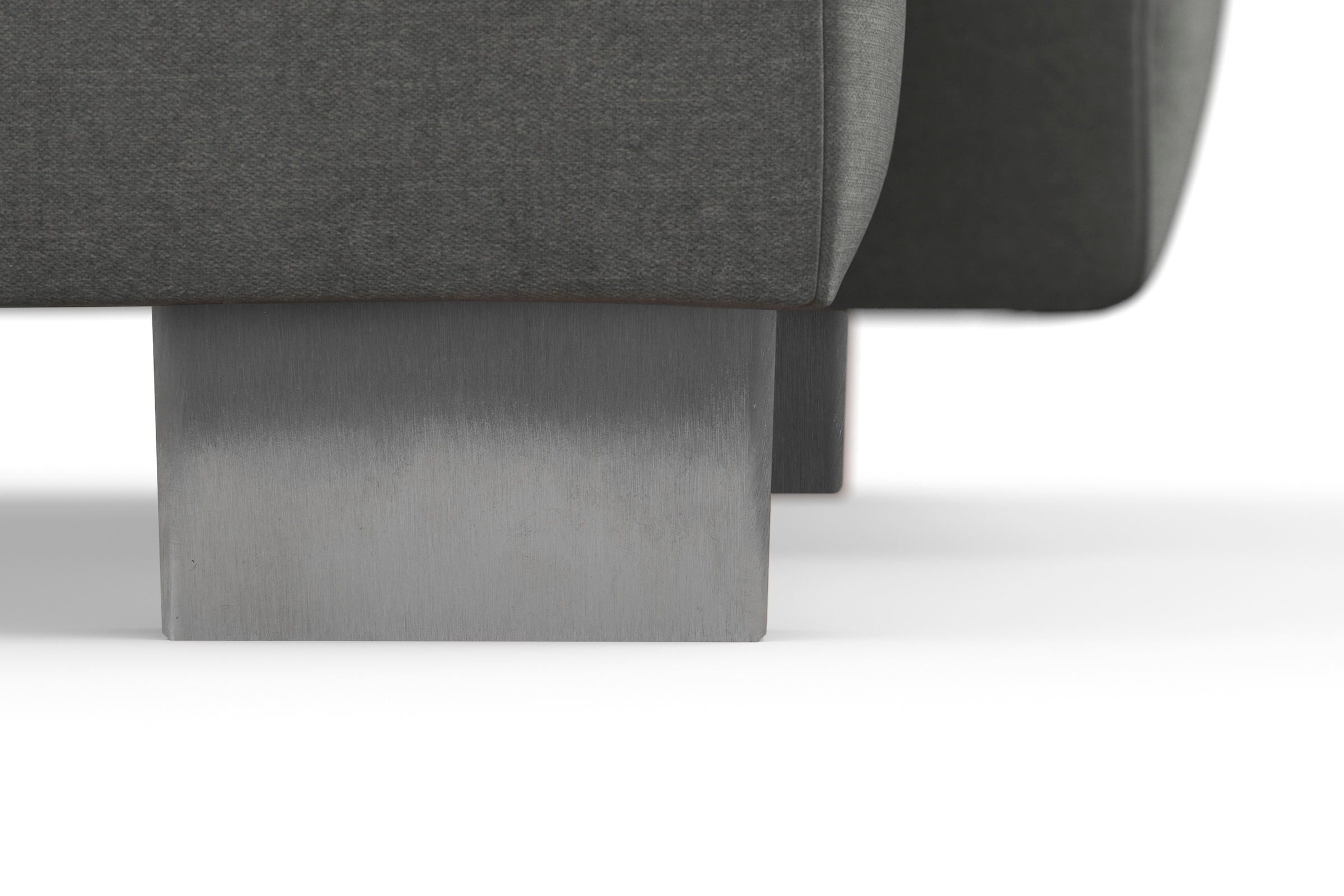 sit&more Ecksofa »Dundee L-Form«, mit Federkern und Edelstahlfüßen, wahlweise mit Kopfteilverstellung