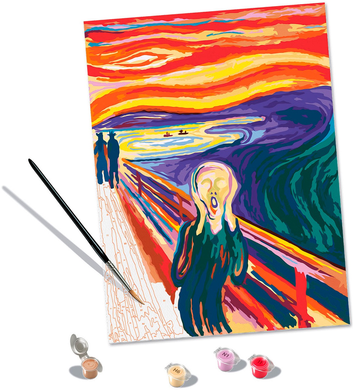 Ravensburger Malen nach Zahlen »CreArt, ART Collection, Munch-Schrei«, für Erwachsene; Made in Europe