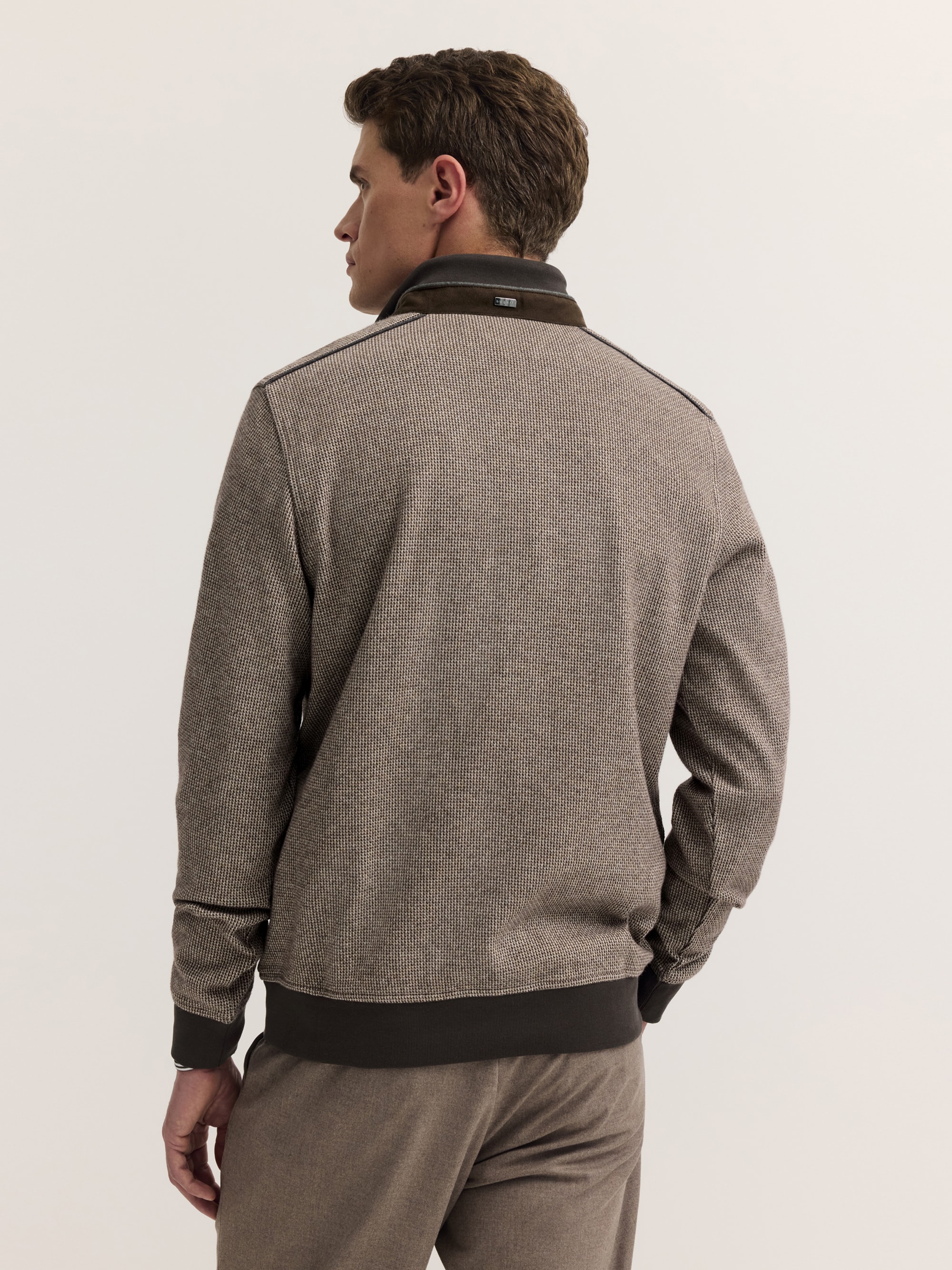 bugatti Troyer »Modern Fit« Modern Fit Baumwollmix Struktur