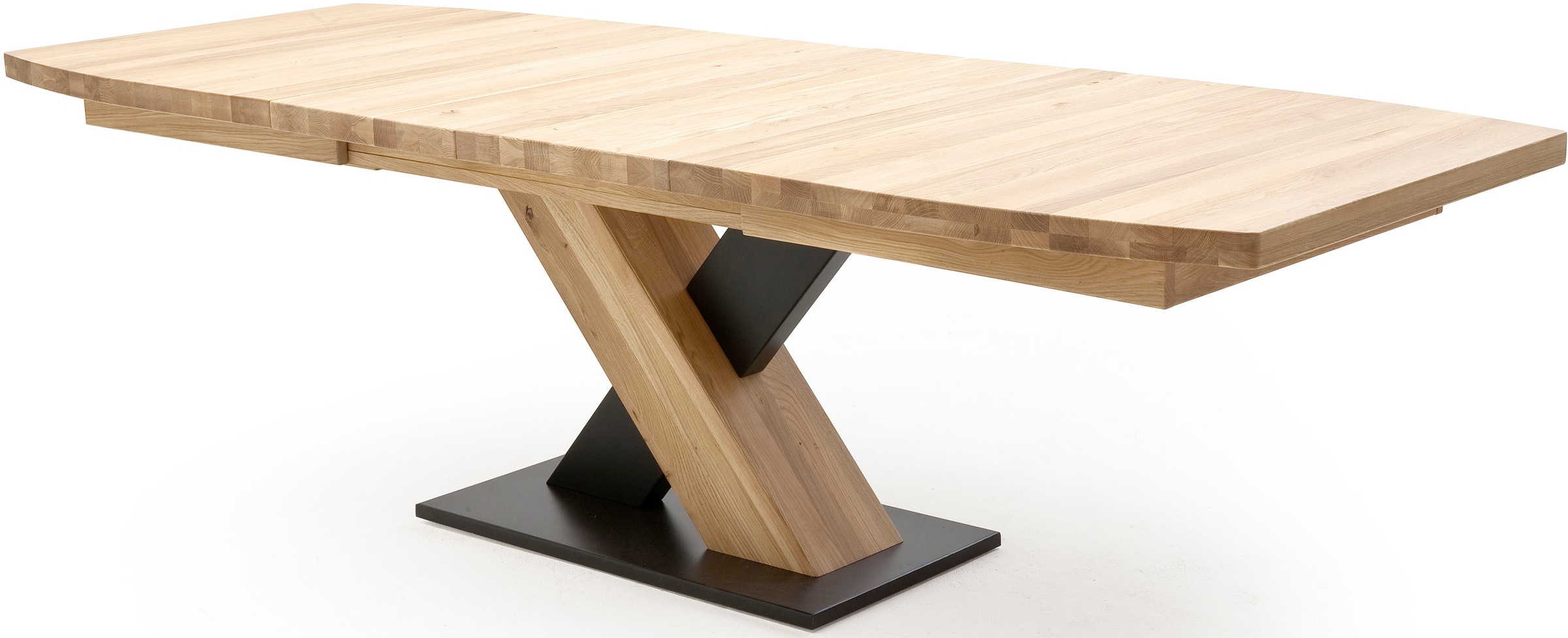 MCA furniture Esstisch "Mendoza", Esstisch Bootsform mit X-Säule, ausziehba günstig online kaufen