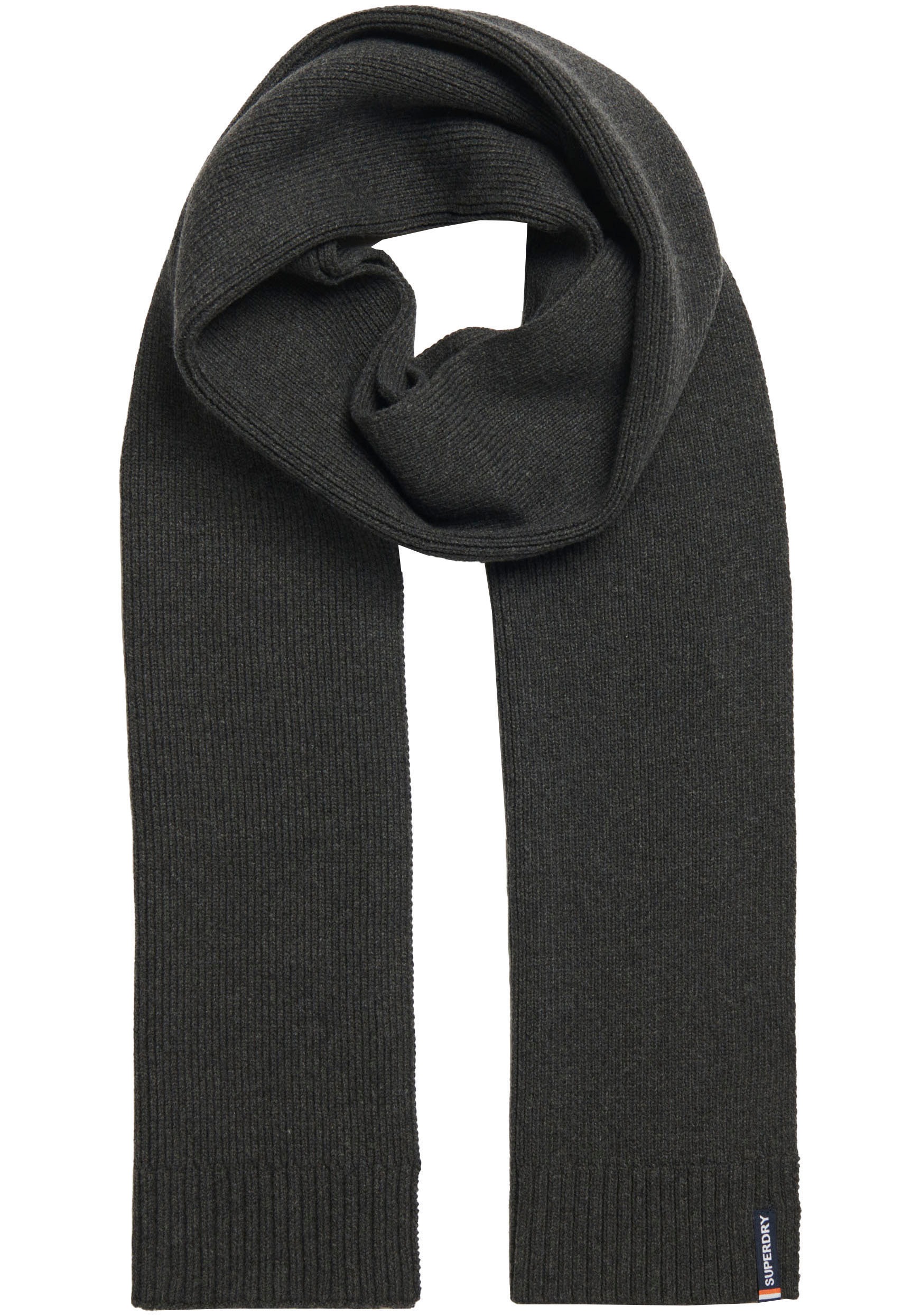 Superdry Strickschal "ESSENTIAL LOGO KNITTED SCARF" günstig online kaufen