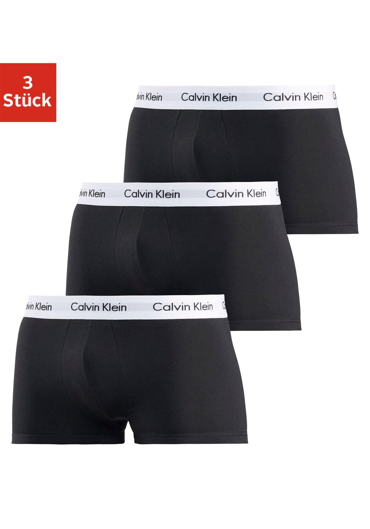 Calvin Klein Underwear Trunk "Low Rise Trunk 3 PACK" 3 Stk. mit weißem Webbund