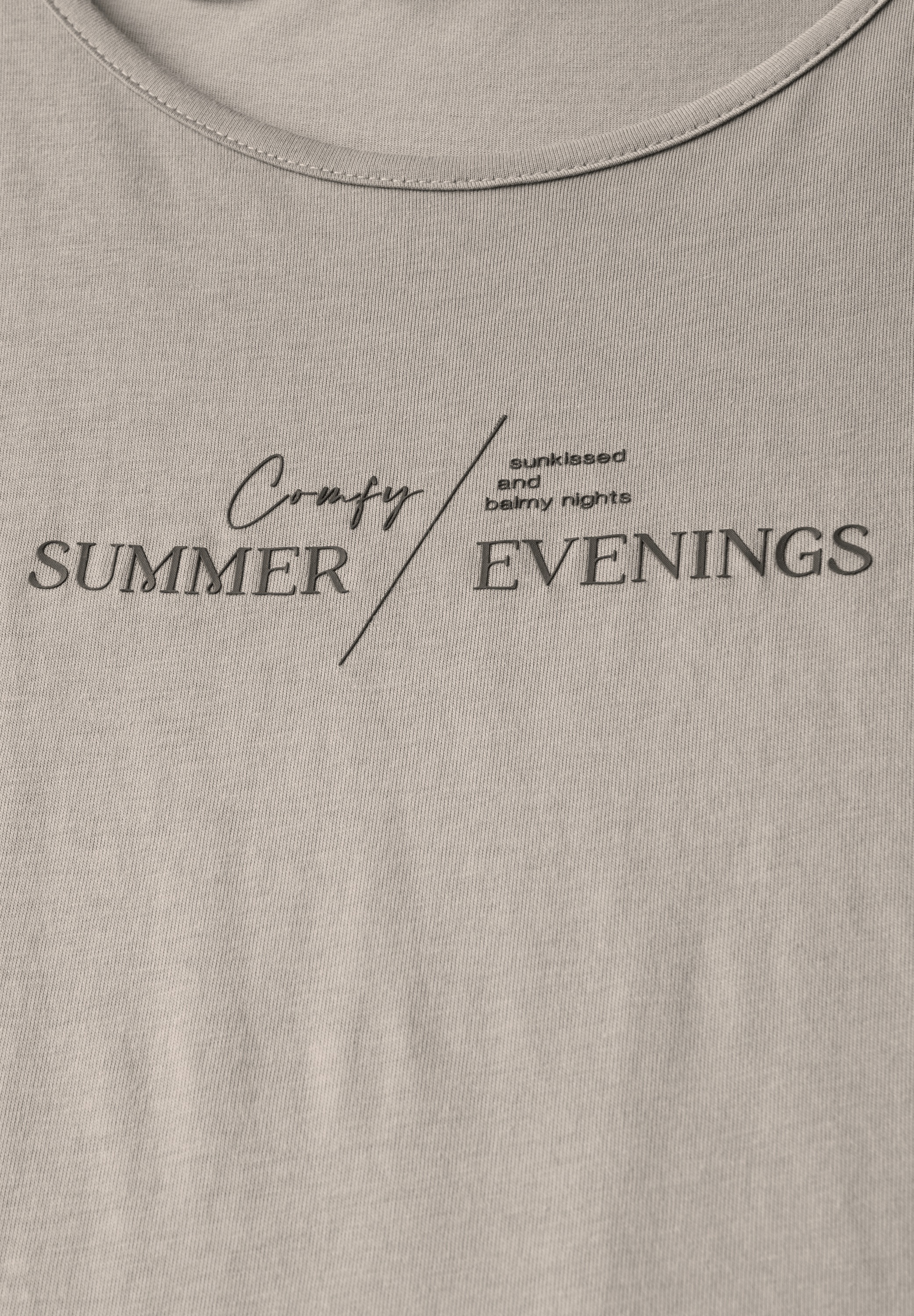 STREET ONE T-Shirt, aus Baumwolle mit Stretchante