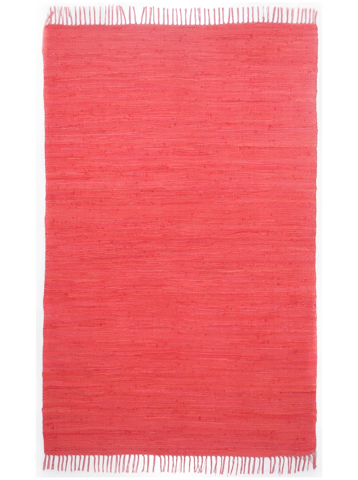 Theko Cotton Rug Red 140x70 cm 2