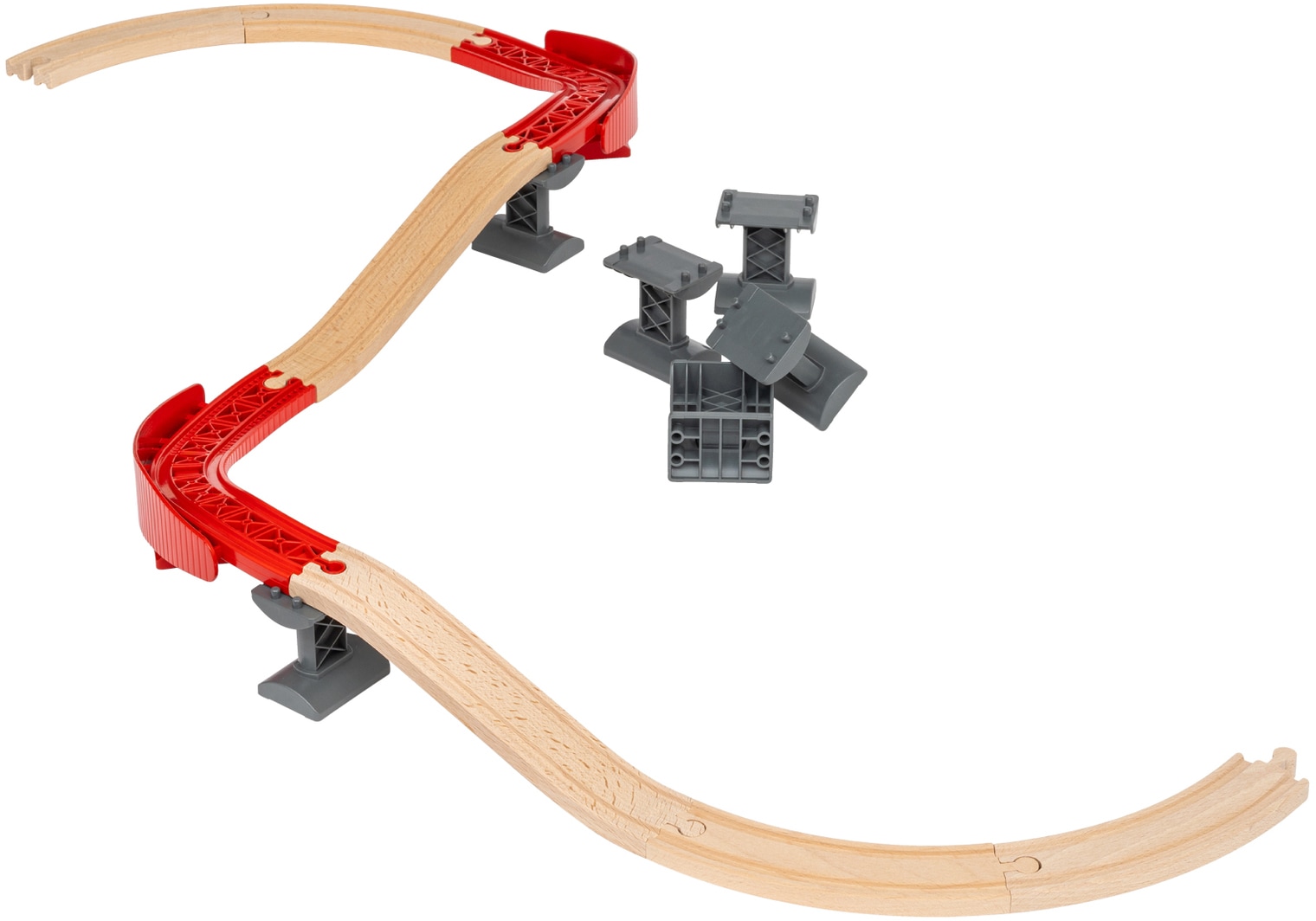 BRIO® Schienenerweiterungs-Set »BRIO® WORLD, Schienenpaket Berg und Tal«, FSC® - schützt Wald - weltweit