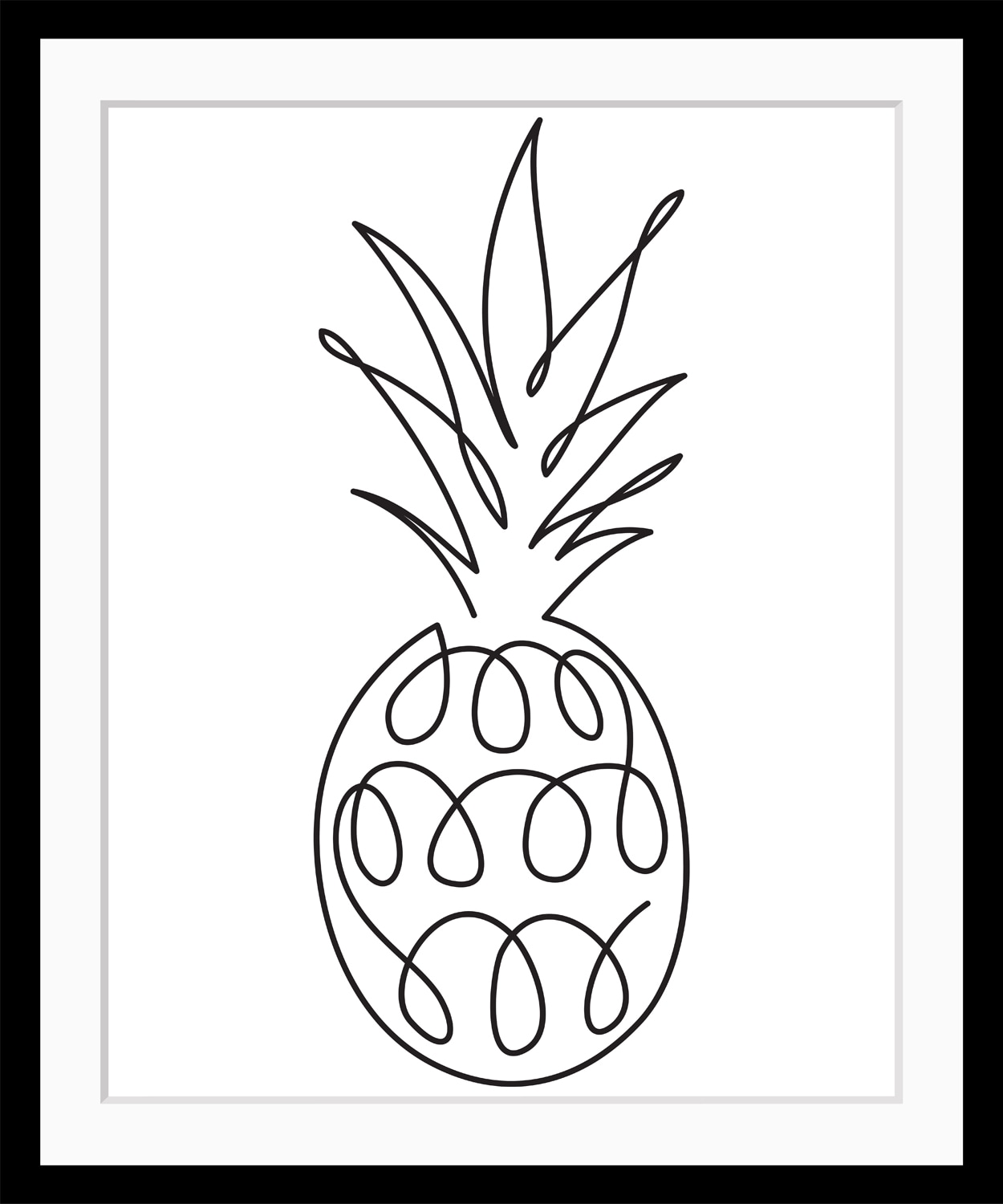 queence Bild »Juliane«, Ananas, gerahmt, Ananas