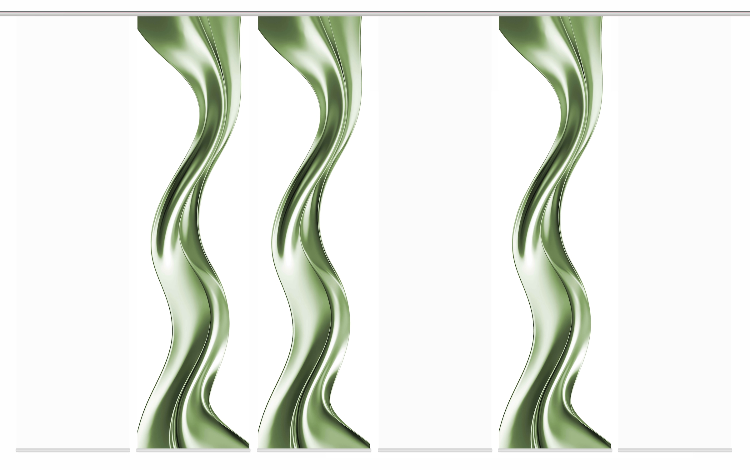 HOME WOHNIDEEN Schiebegardine »OAKLEY« Paneelwagen 6 Stk. tlg. SCHIEBEVORHANGSET,SEIDENOPTIK,DIGIDRUCK