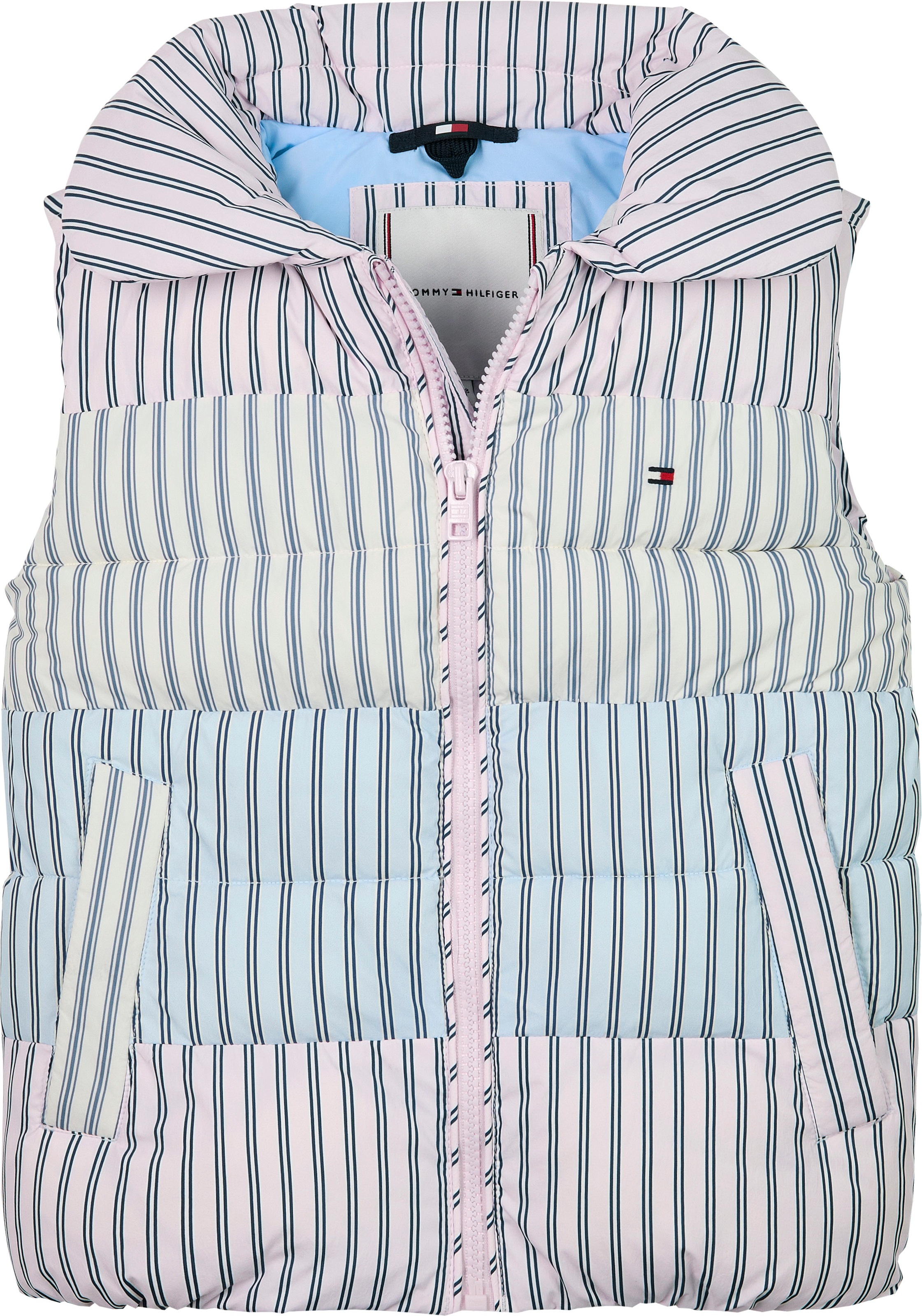 Thumbnail - Tommy Hilfiger Steppweste "MIX STRIPE VEST" für Kinder bis 16 Jahre, cooles Streifen-Design