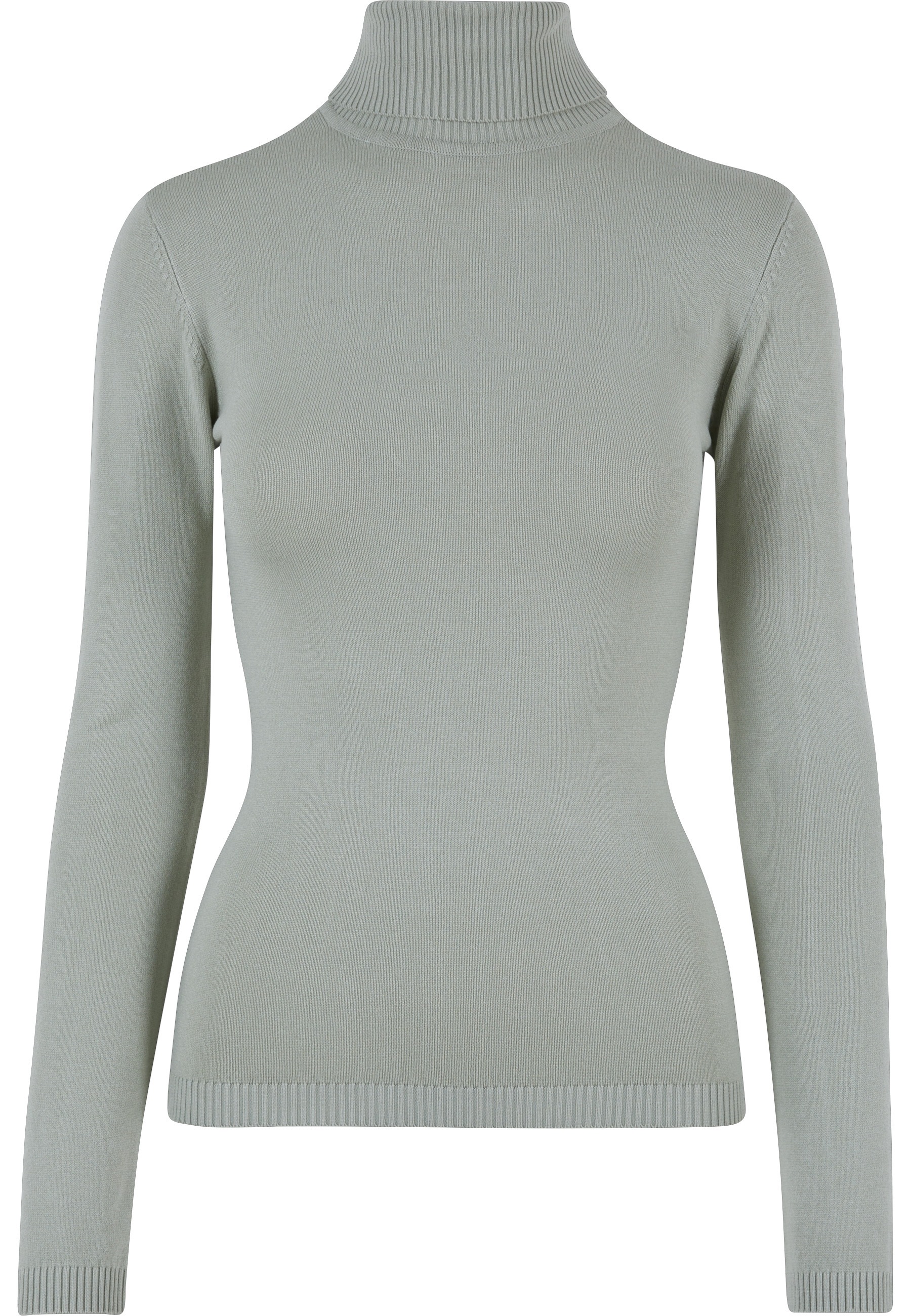 URBAN CLASSICS Sweatshirt »Urban Classics Damen Ladies Knitted Turtleneck Sweater«, 1 Stk.
