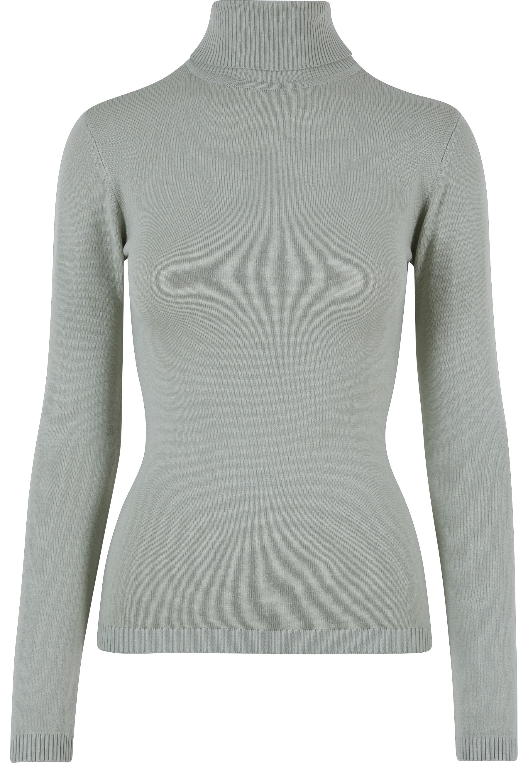 URBAN CLASSICS Sweatshirt "Urban Classics Damen Ladies Knitted Turtleneck Sweater", 1