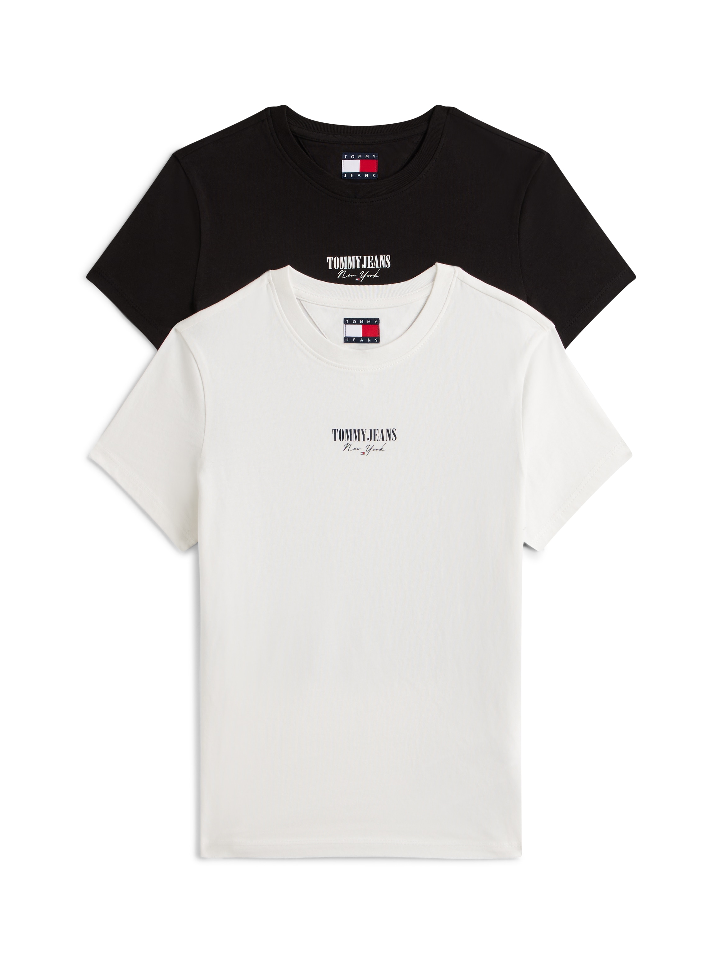 Tommy Jeans Kurzarmshirt "TJW 2PACK ESSENTIAL LOGO 2 TEE" Packung, 2 Stk. günstig online kaufen