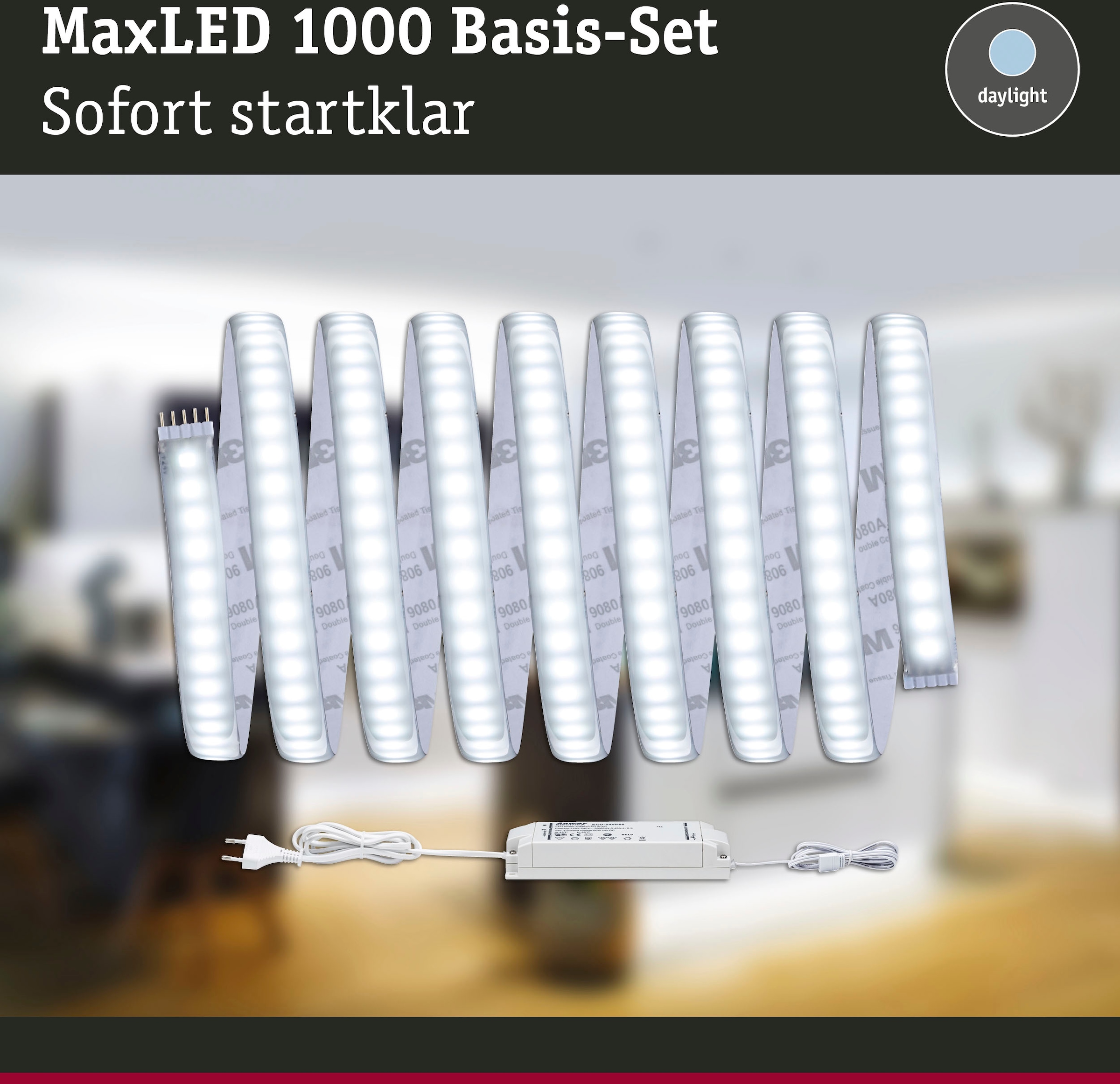 Paulmann LED-Streifen »MaxLED 1000 Basisset 1 Tageslichtweiß IP44 St.-flammig BAUR 34W | 3300lm kaufen beschichtet«, 3m