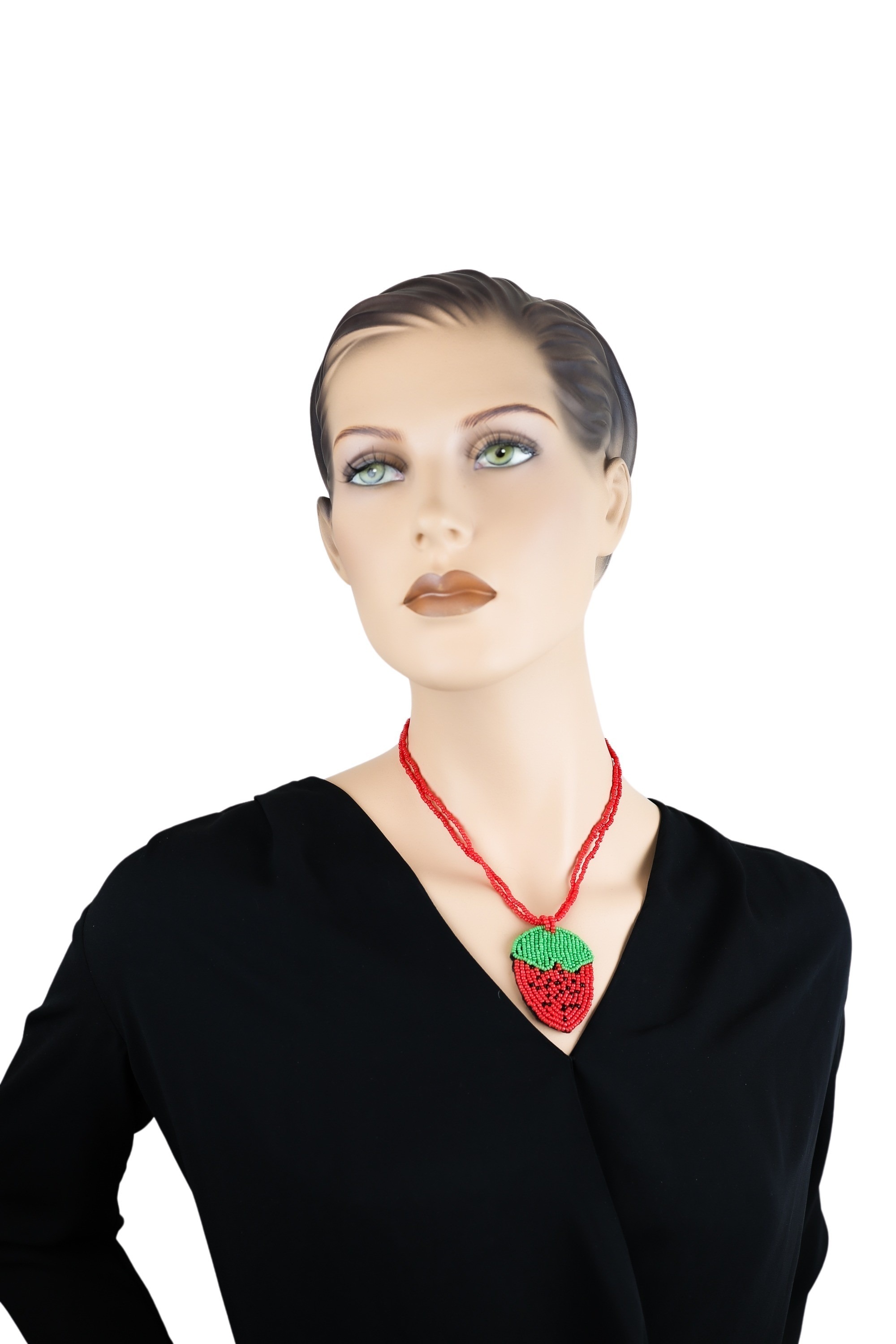 COLLEZIONE ALESSANDRO Kette mit Anhänger »Strawberry«, mit echten Glasperlen