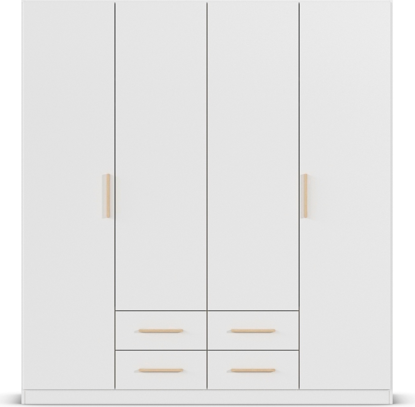 rauch Drehtürenschrank »Kleiderschrank Schrank Garderobe KREFELD optional mit Spiegel«, mit 3 Griff-Varianten, inkl. praktischen Schubladen MADE IN GERMANY