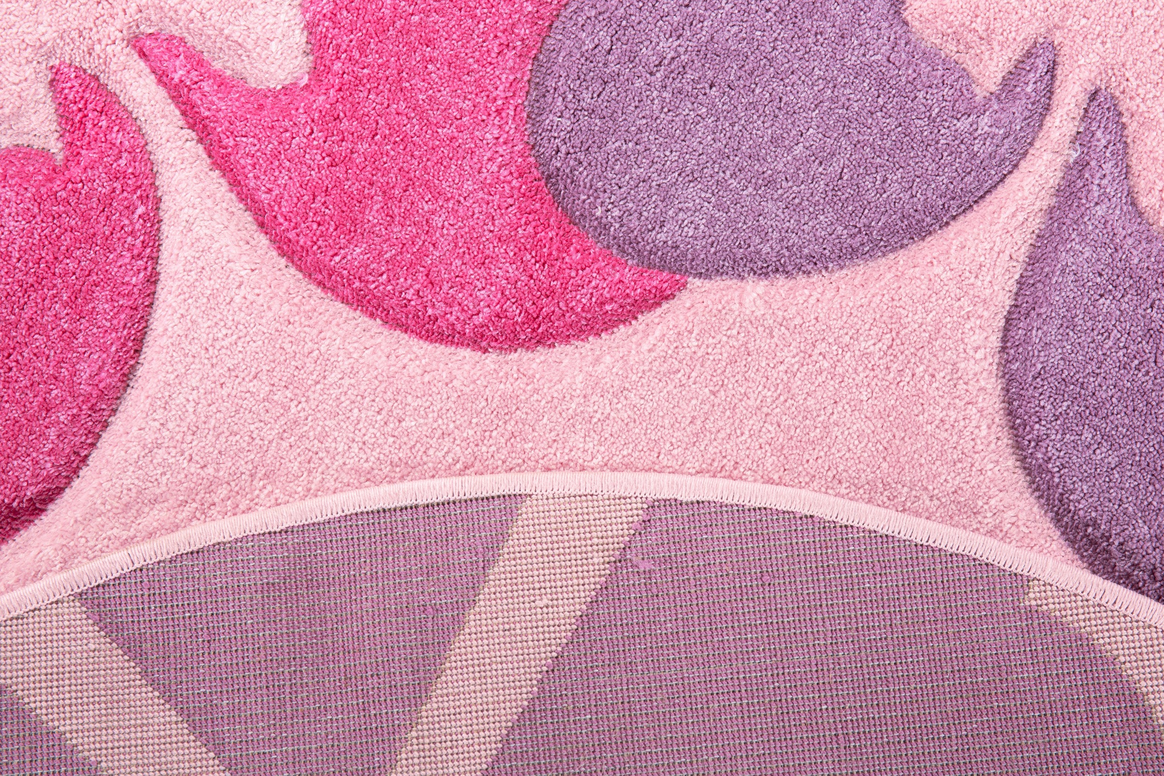 LUXOR living Kinderteppich »Flair«, rund, 15 mm Höhe, Kurzflor, Blumen Design, Kinderzimmer