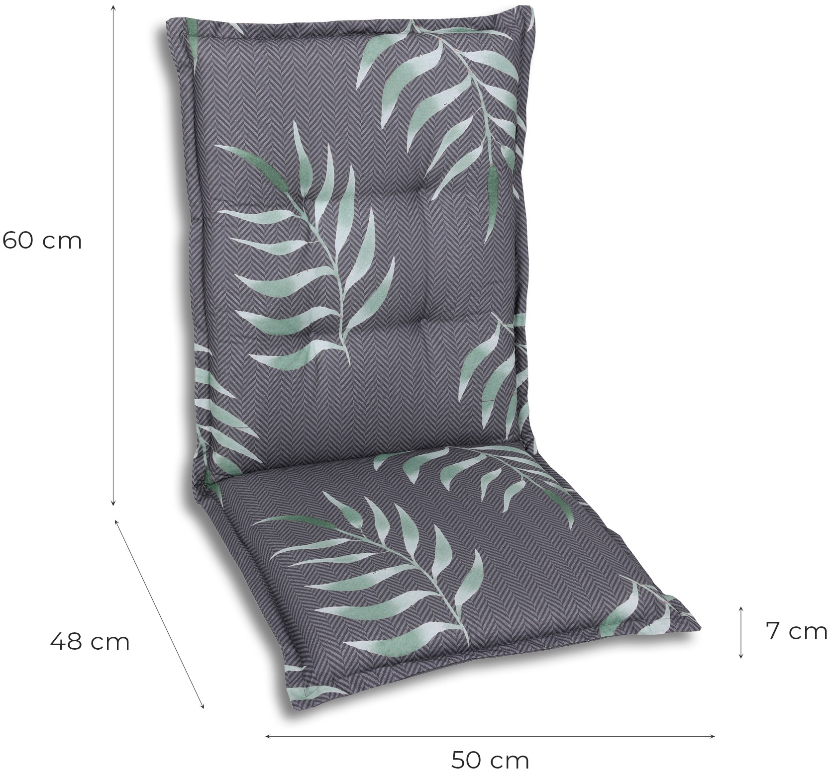 GO-DE Sitzauflage, Maße ca.: 50 cm x 108 cm x 7 cm