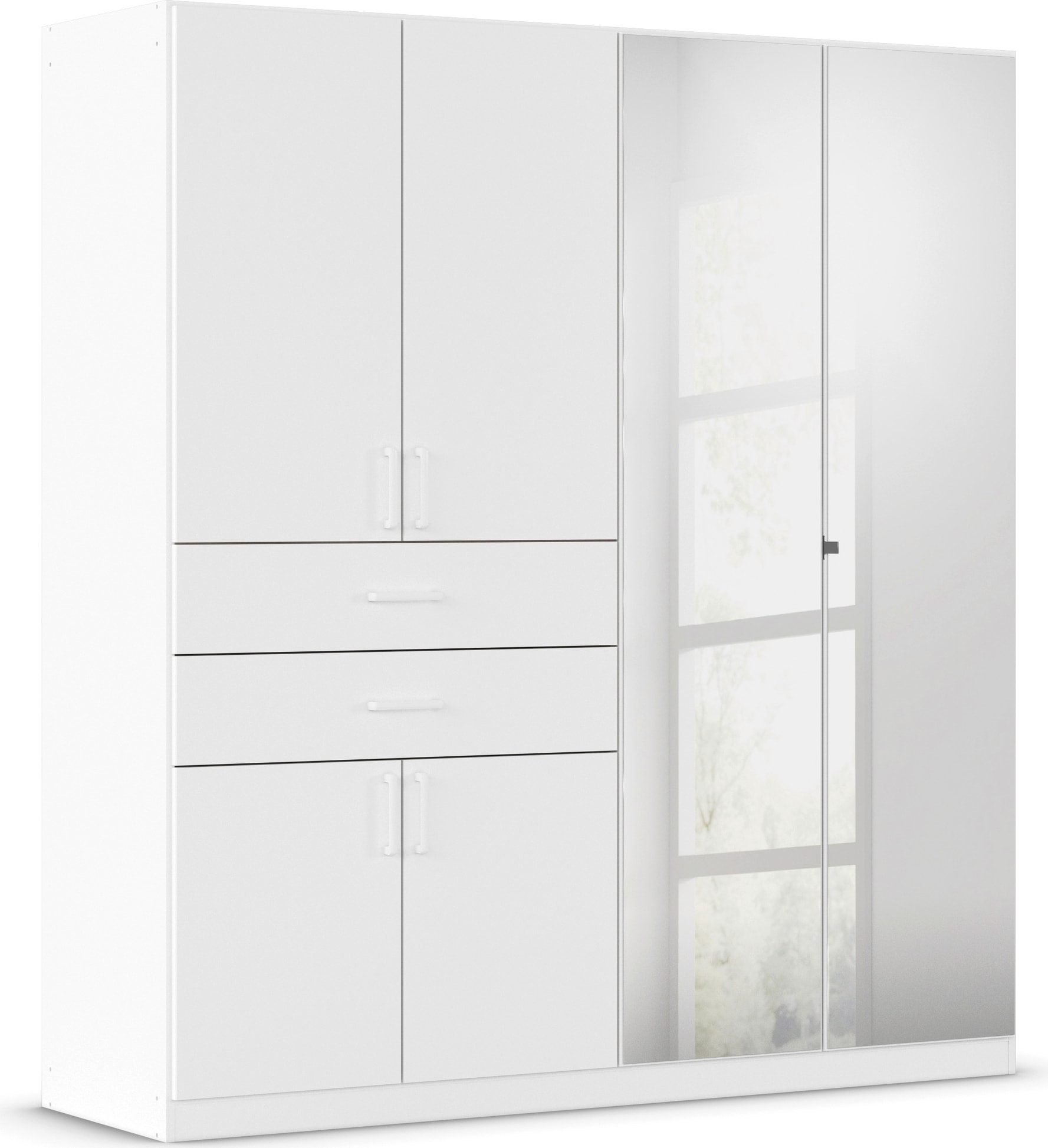 rauch Drehtürenschrank "Maika" mit Spiegel, 2 Schubladen, in verschiedenen günstig online kaufen