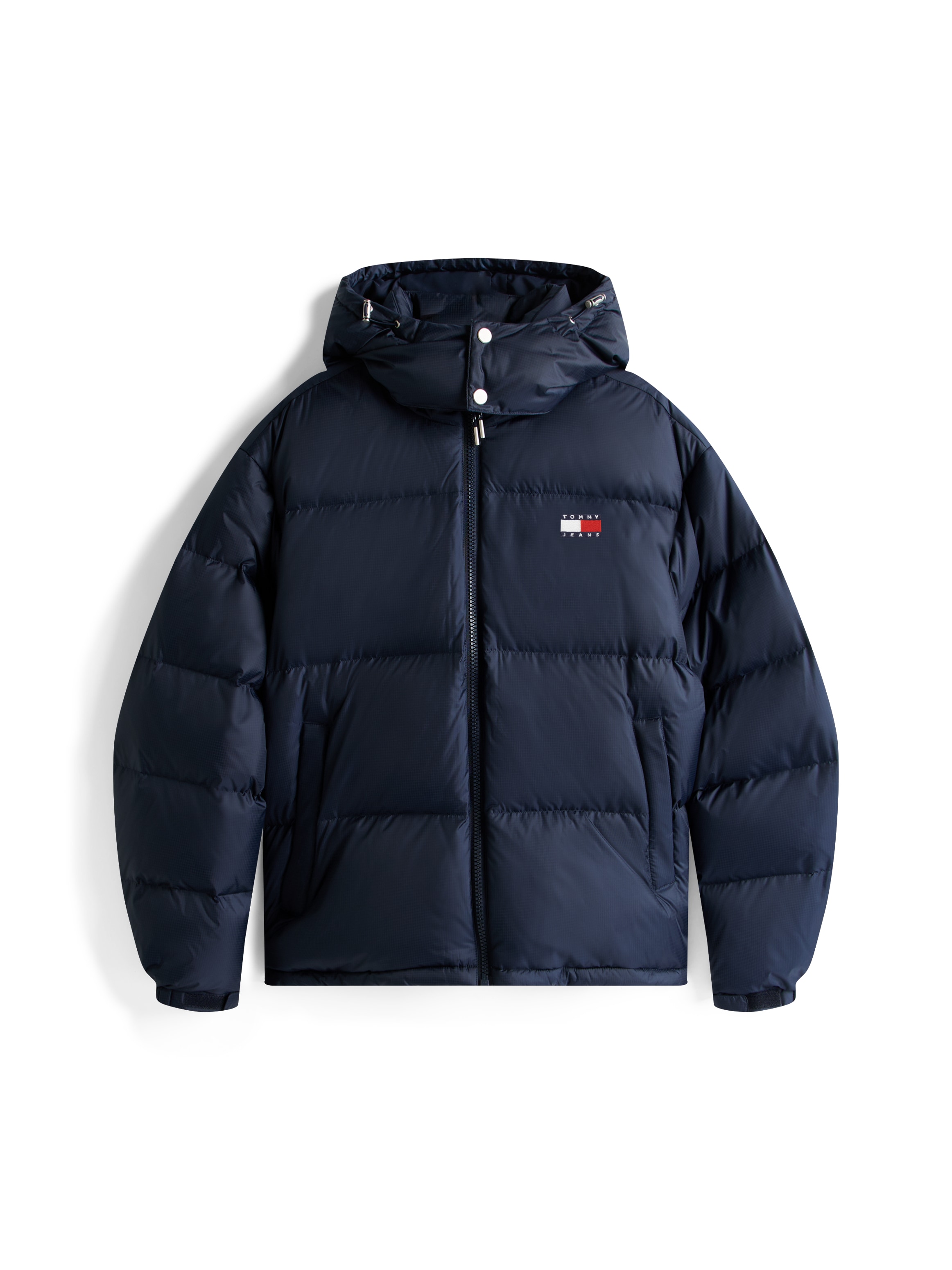Tommy Jeans Steppjacke »ALASKA DOWN PUFFER«, mit Kapuze, Übergangsjacke Regular fit mit abnehmbarer Kapuze
