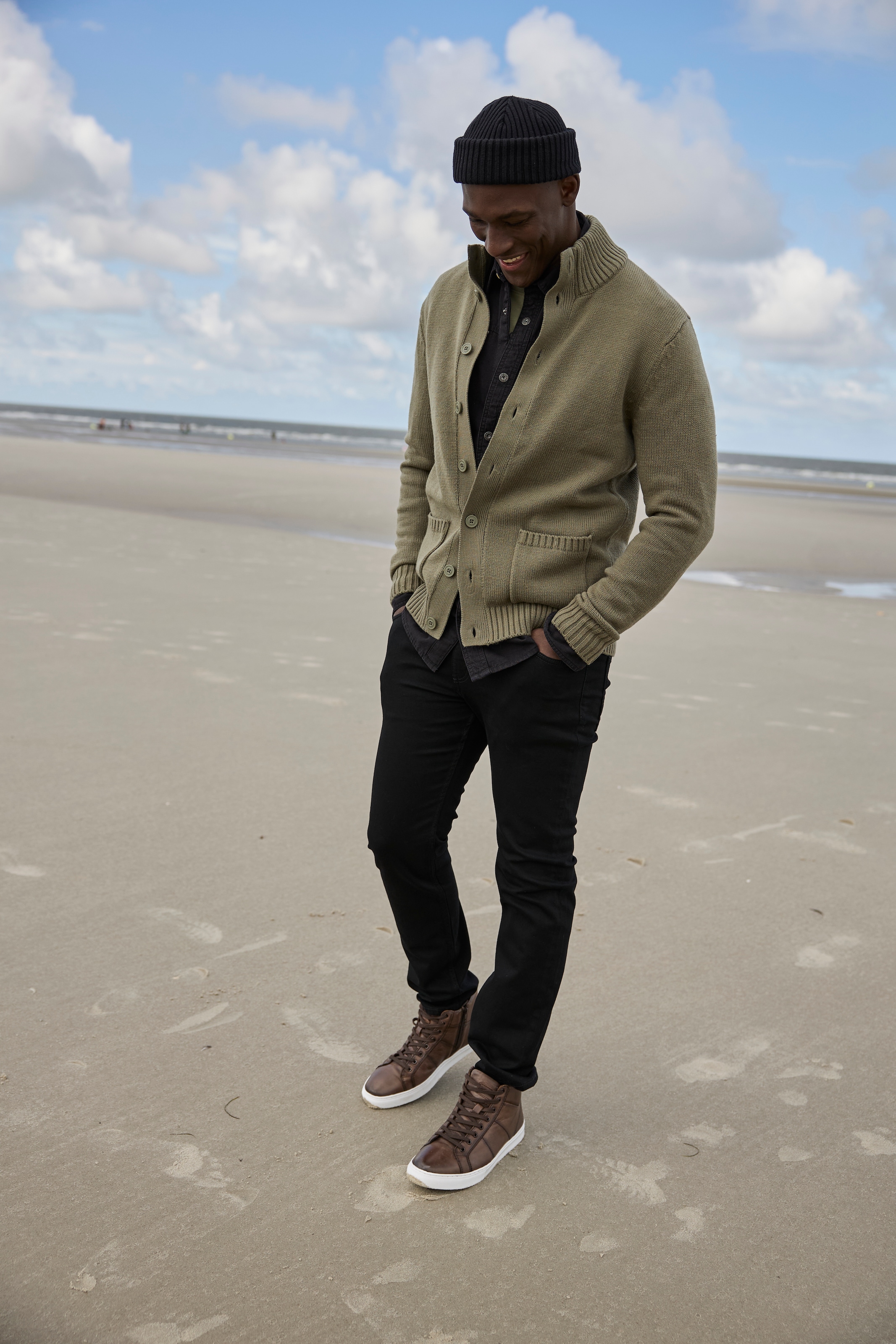 Mans World Strickjacke "Neue Kollektion", mit Taschen günstig online kaufen
