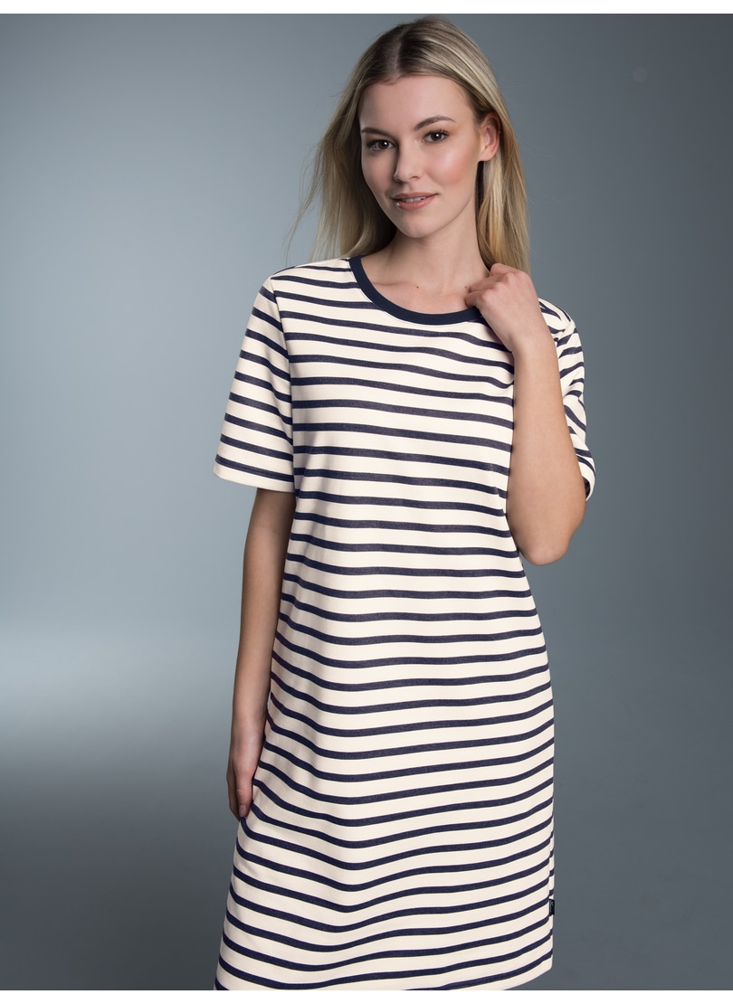 Trigema Jerseykleid »TRIGEMA Sweatkleid mit Ringelmuster«, (1 tlg.)