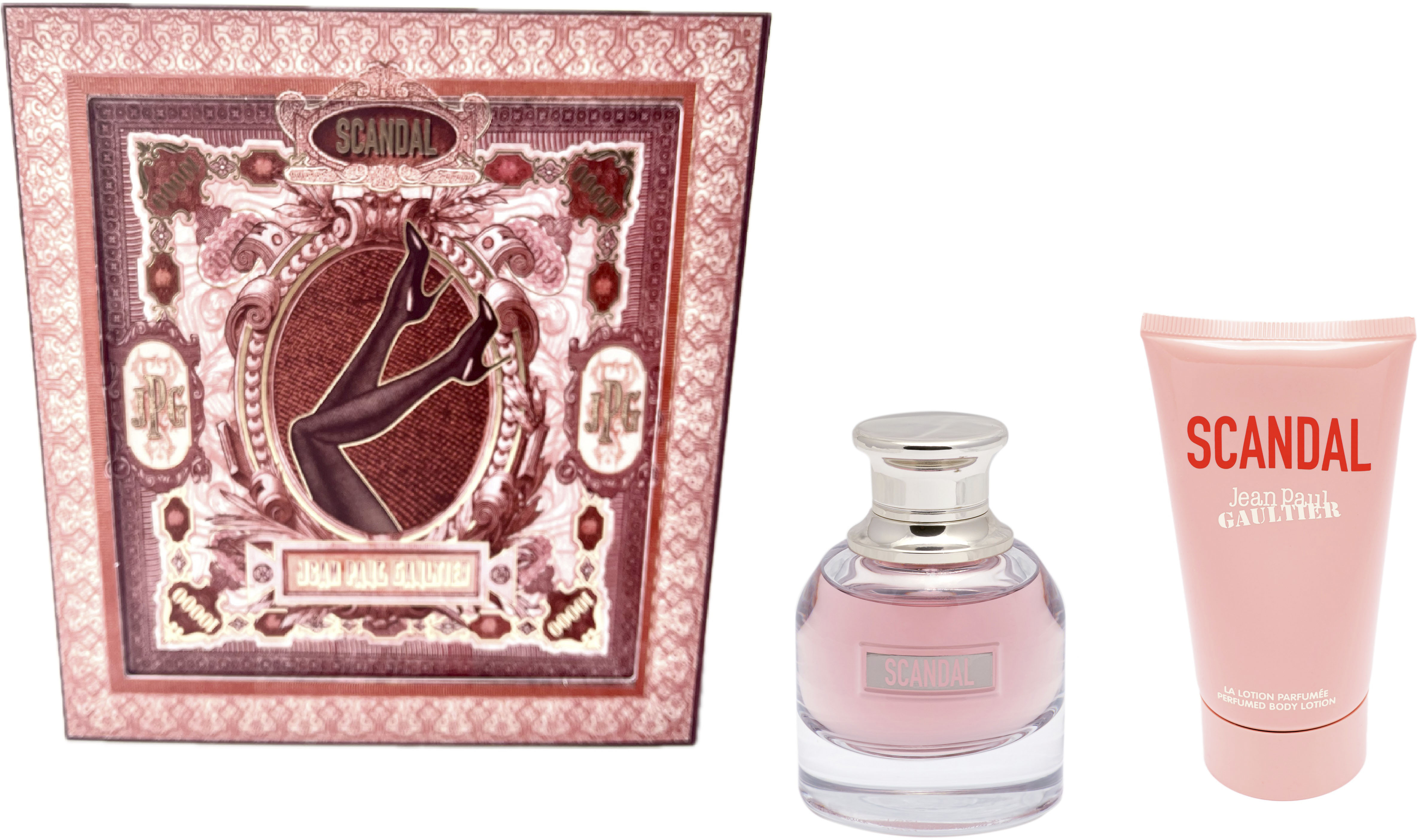 Damen Duft-Set "Scandal", rosa, JEAN PAUL GAULTIER, Parfüms, mit einem außergewöhnlichen Chypre-Honig-Duft