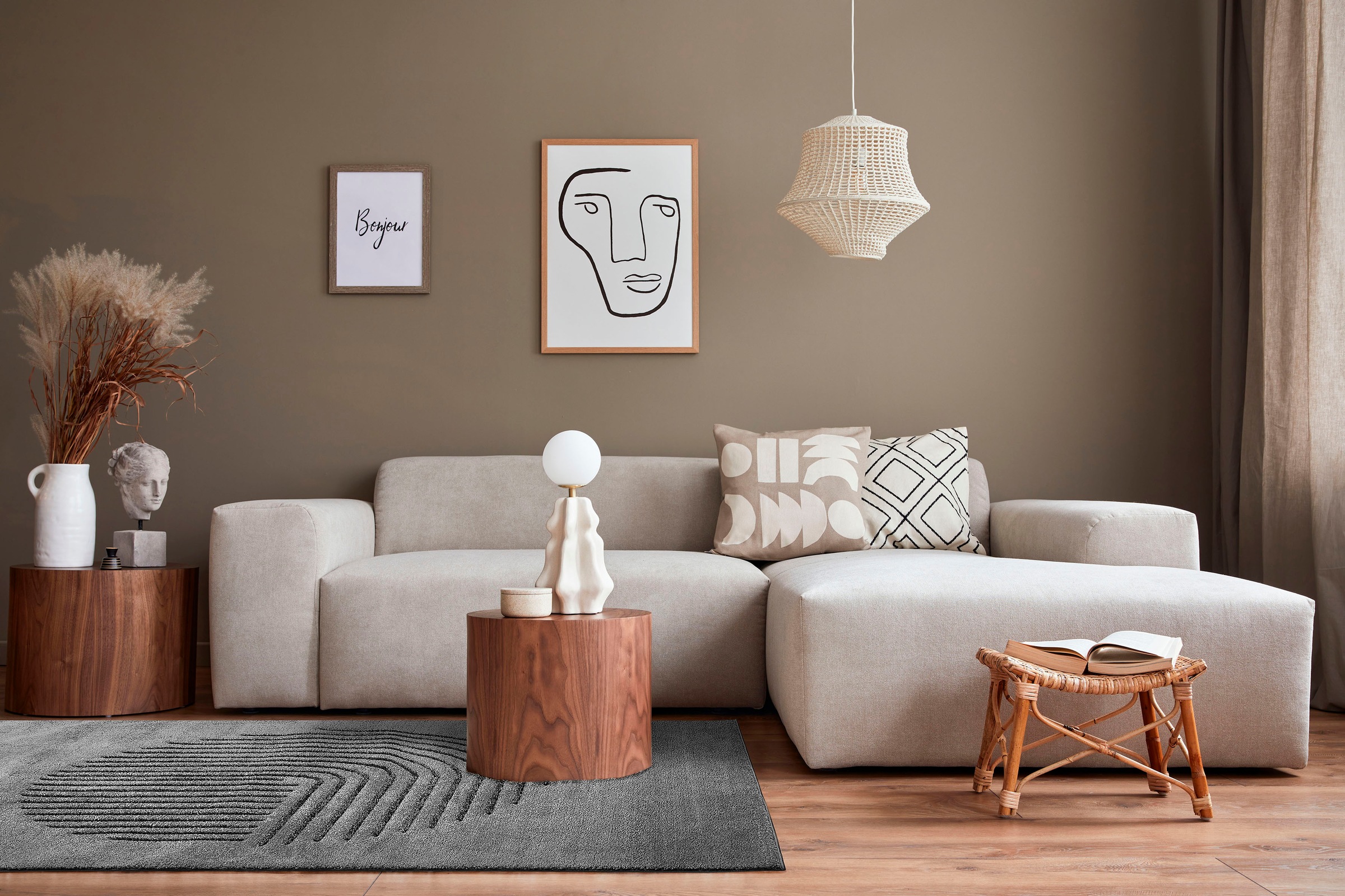 LUXOR living Teppich "Edmonton" rechteckig 22 mm Höhe modernes Design, Moti günstig online kaufen