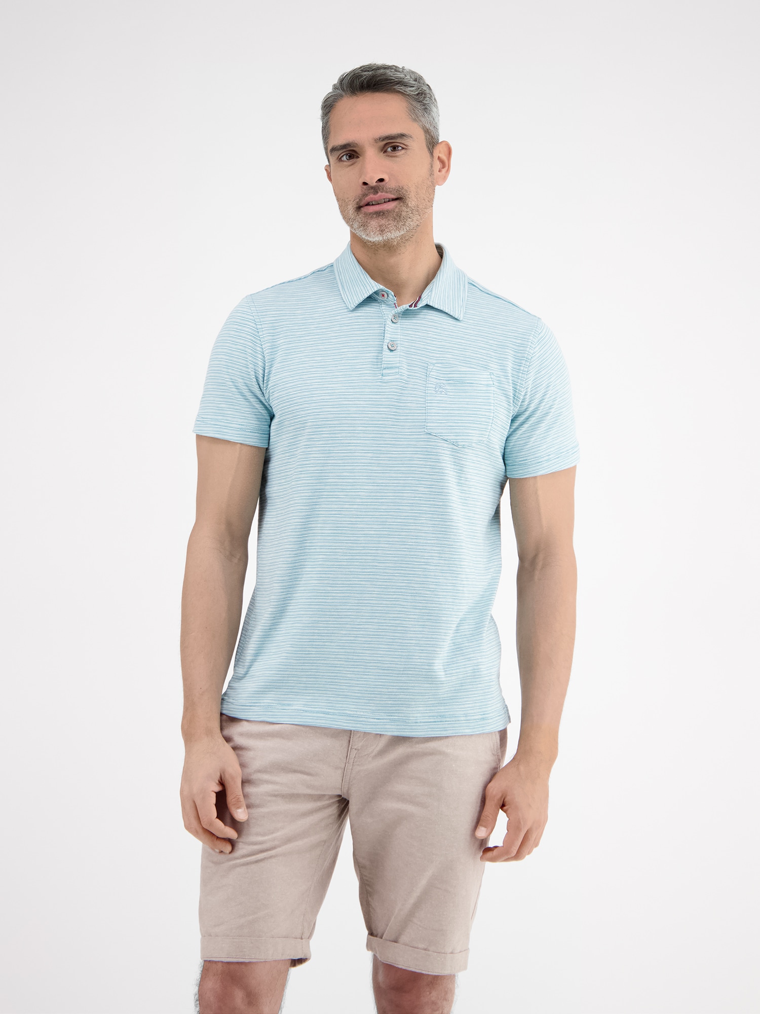 LERROS Poloshirt "LERROS Poloshirt, sportiv-gestreift" günstig online kaufen