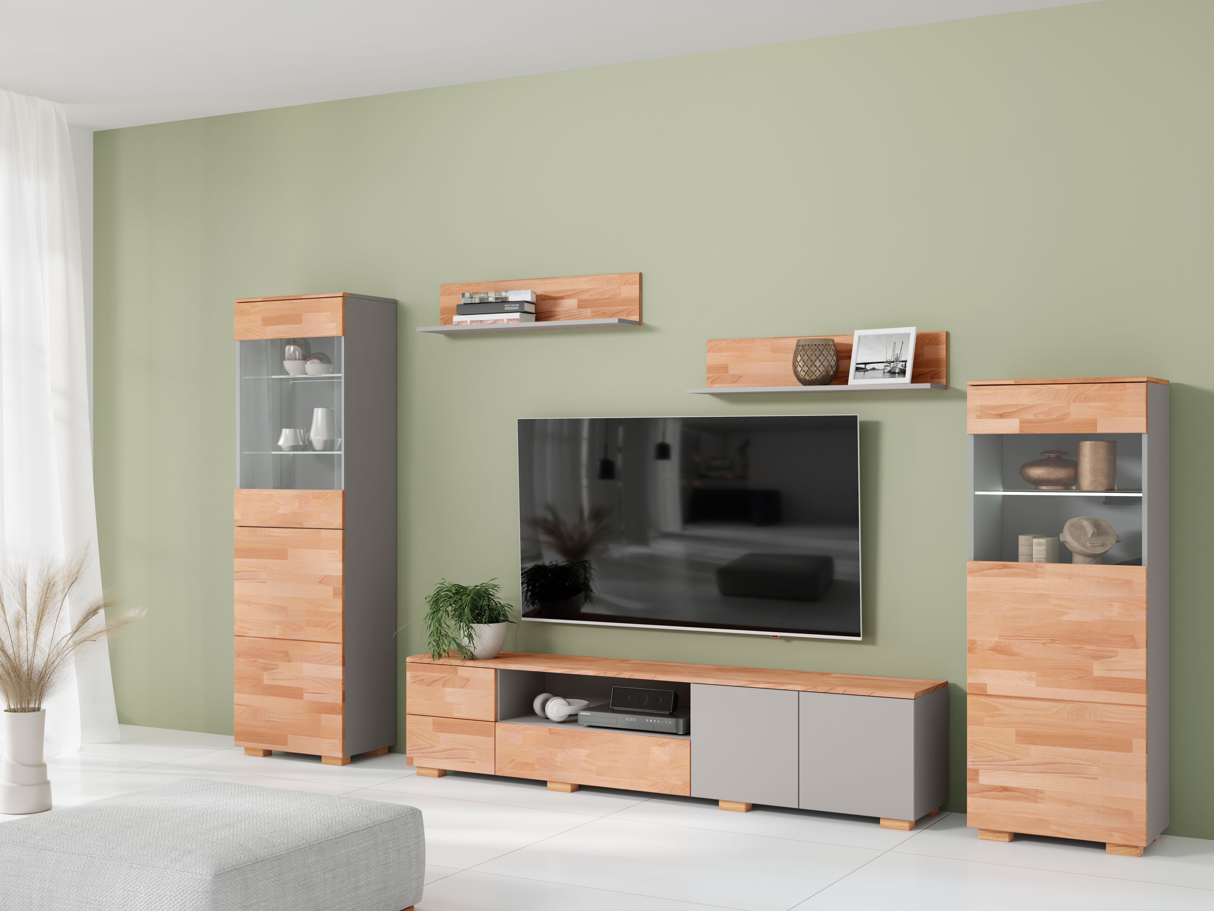 Home affaire Wohnwand, (5 St.), schöne moderne Optik