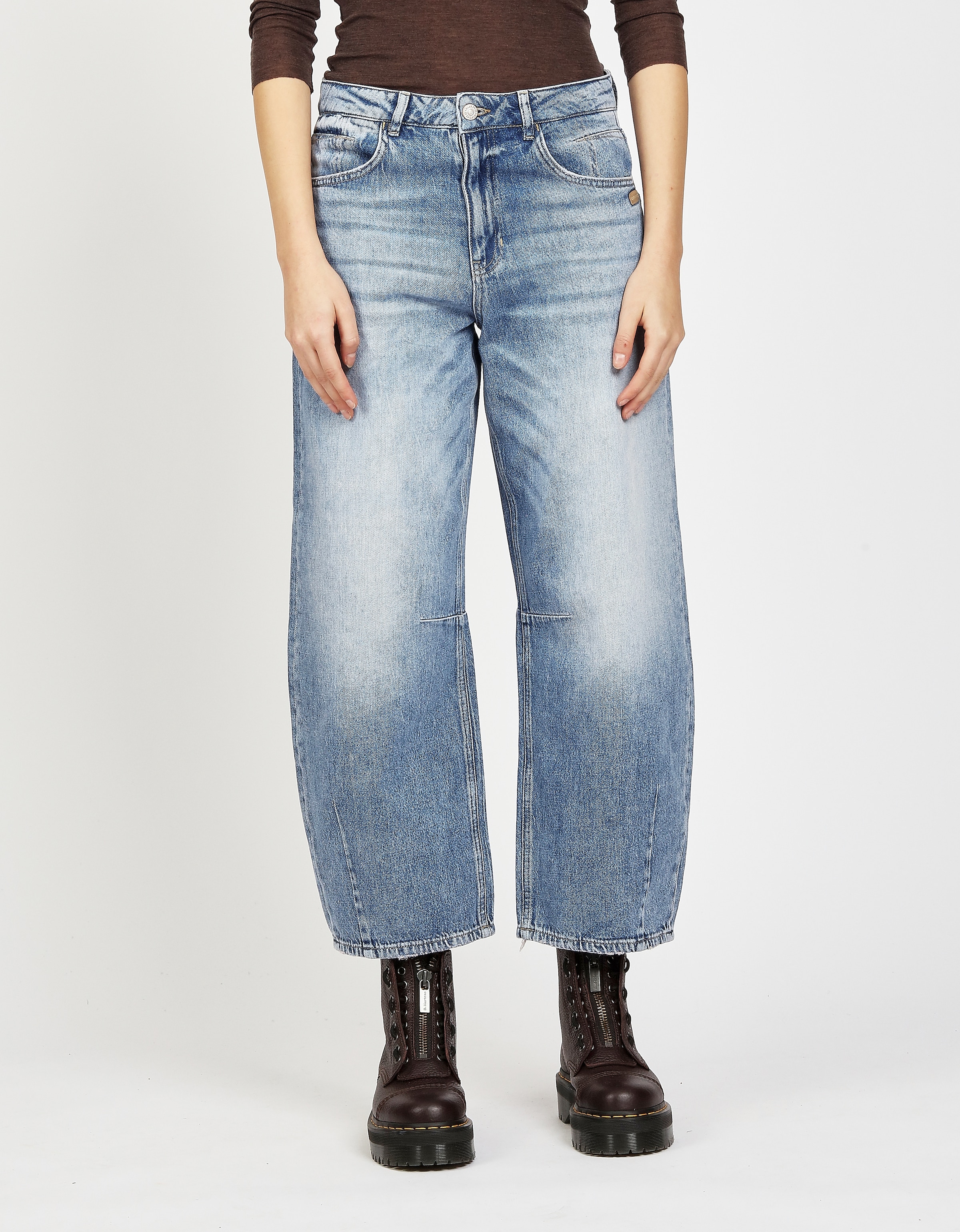 GANG 5-Pocket-Jeans "94SARINA", mit Abnähern an Knie und Saum günstig online kaufen