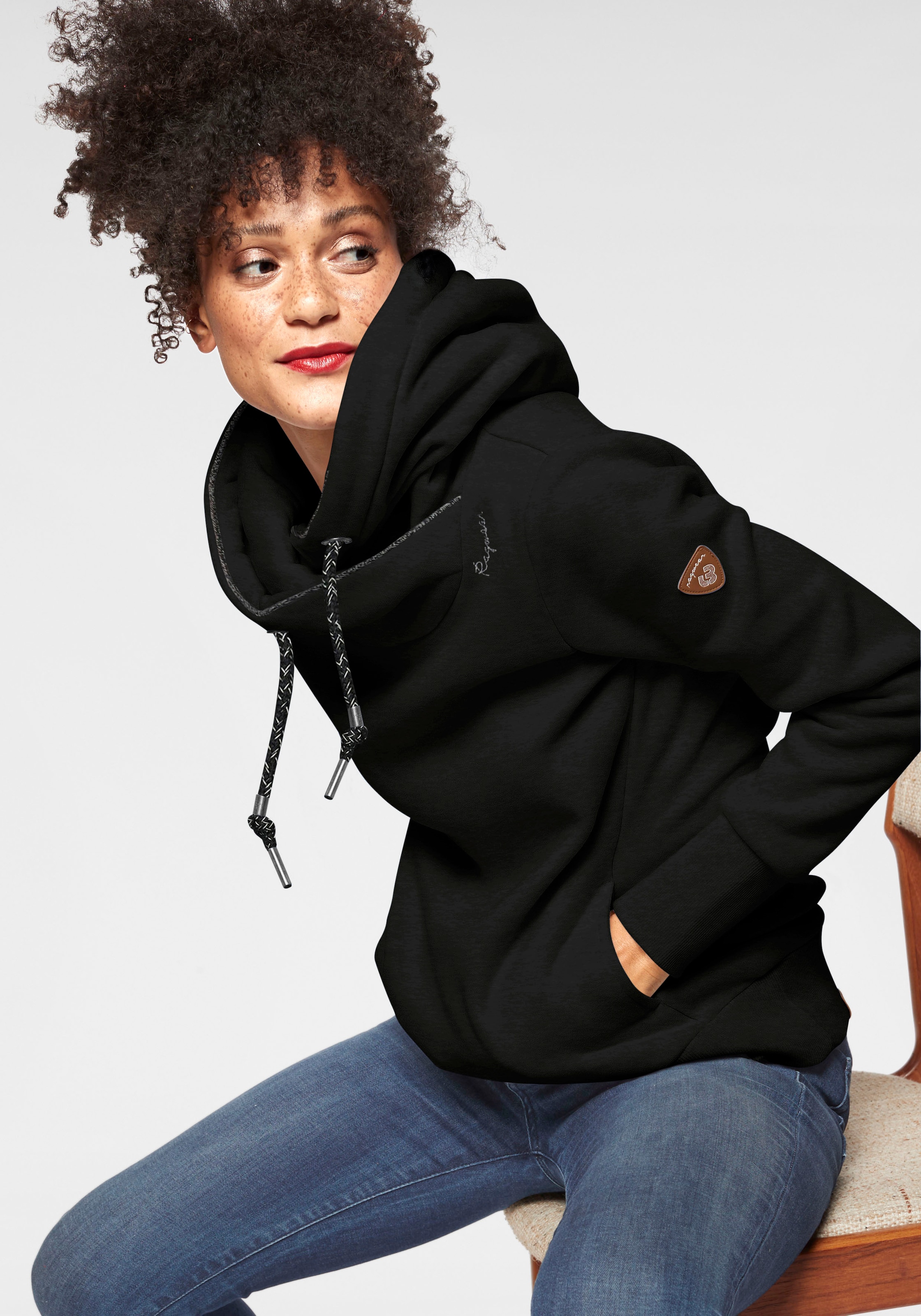 Ragwear "GRIPYBUTTON", Sweater mit rustikalen Kordel-Akzenten günstig online kaufen