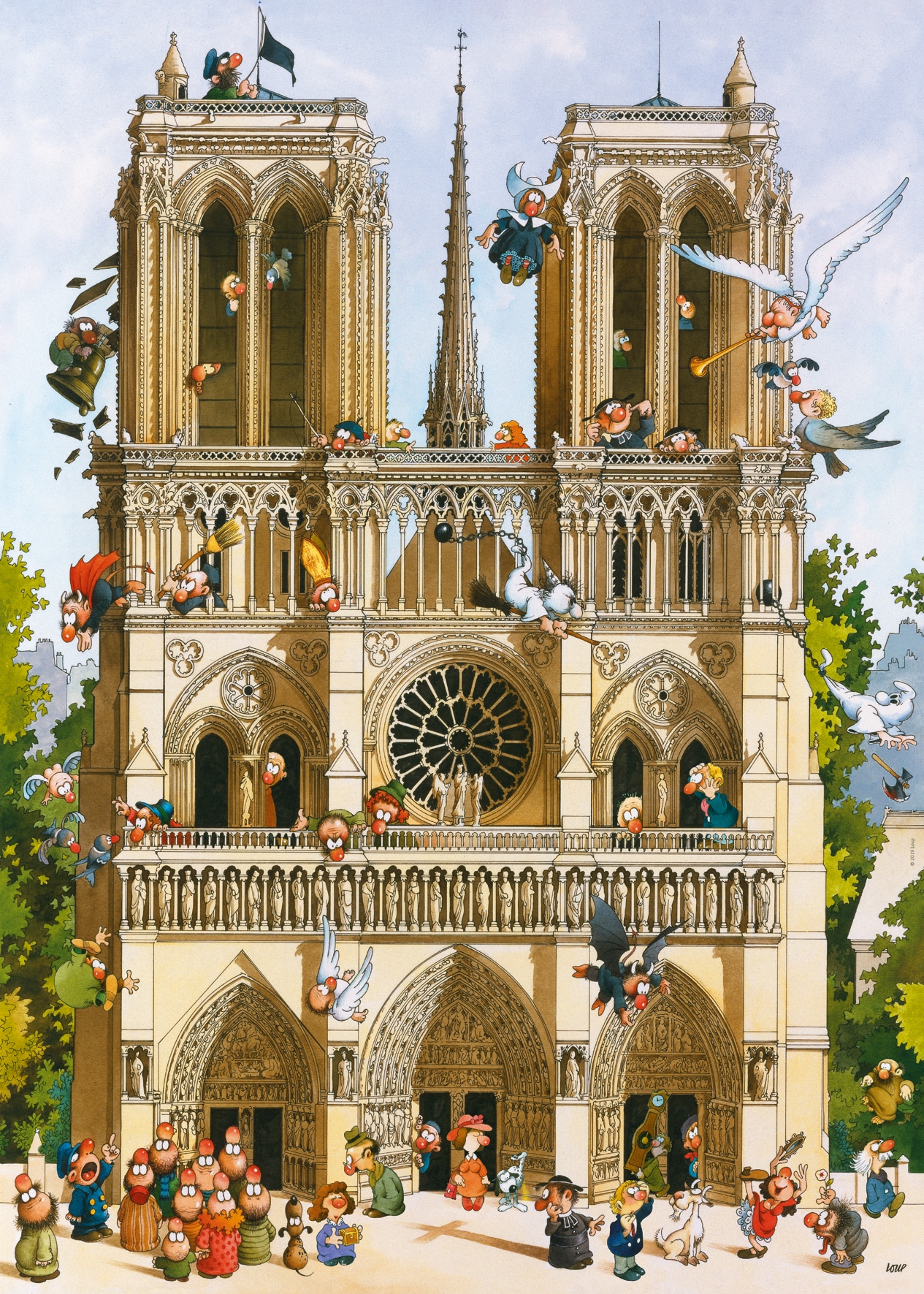 Puzzle »Vive Notre Dame!, Loup«, Made in Germany