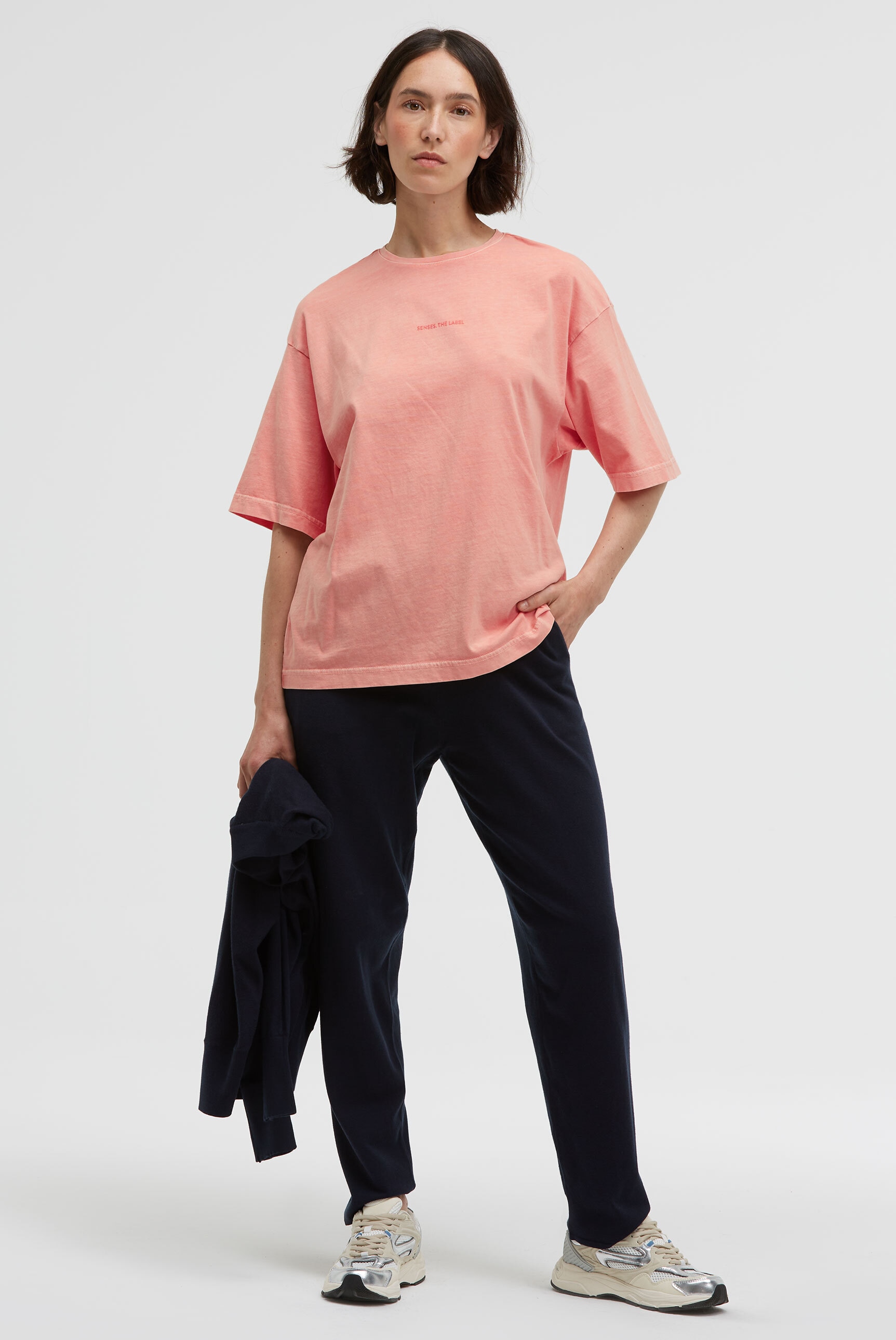 SENSES.THE LABEL Rundhalsshirt aus Baumwolle