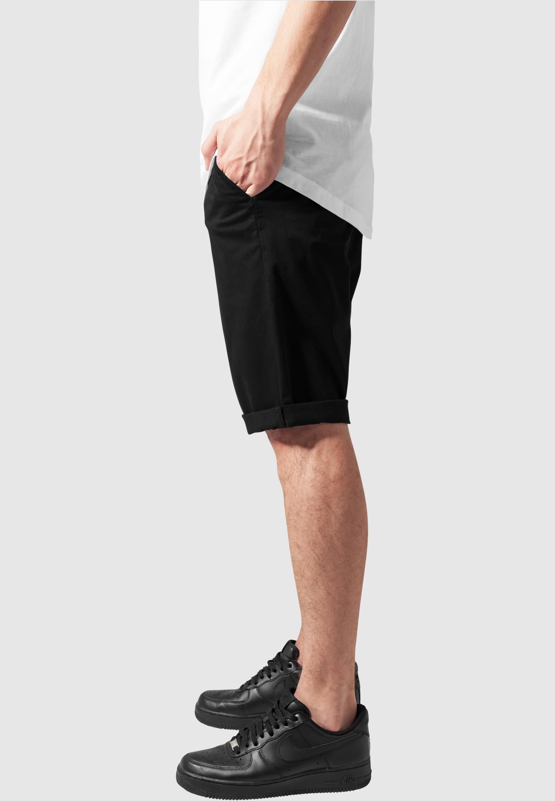 URBAN CLASSICS Stoffhose »Urban Classics Herren Stretch Turnup Chino Shorts«, (1 tlg.)