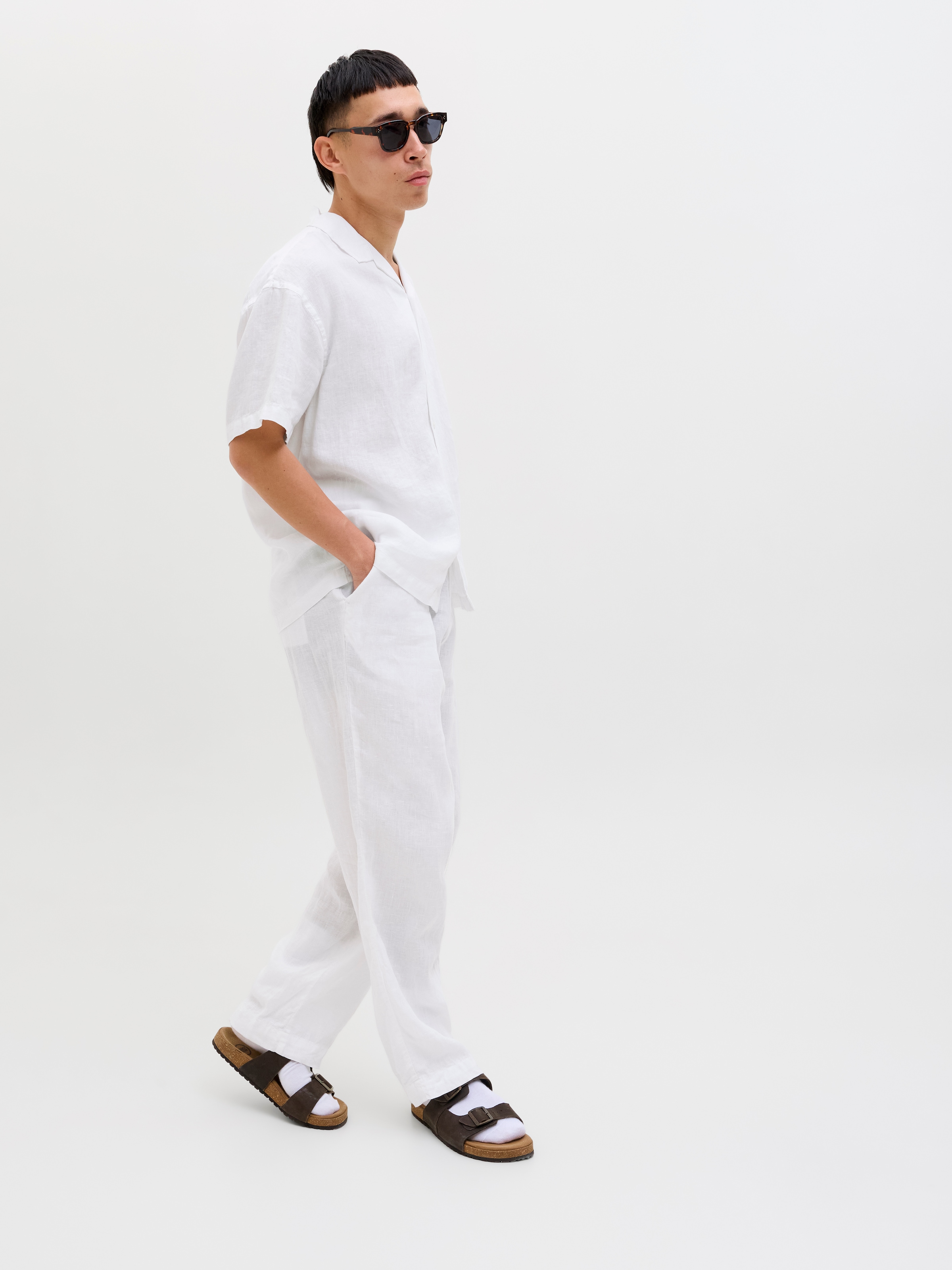 Jack & Jones Chinohose »JPSTKARL LAWRENCE LINEN CHINO SN«