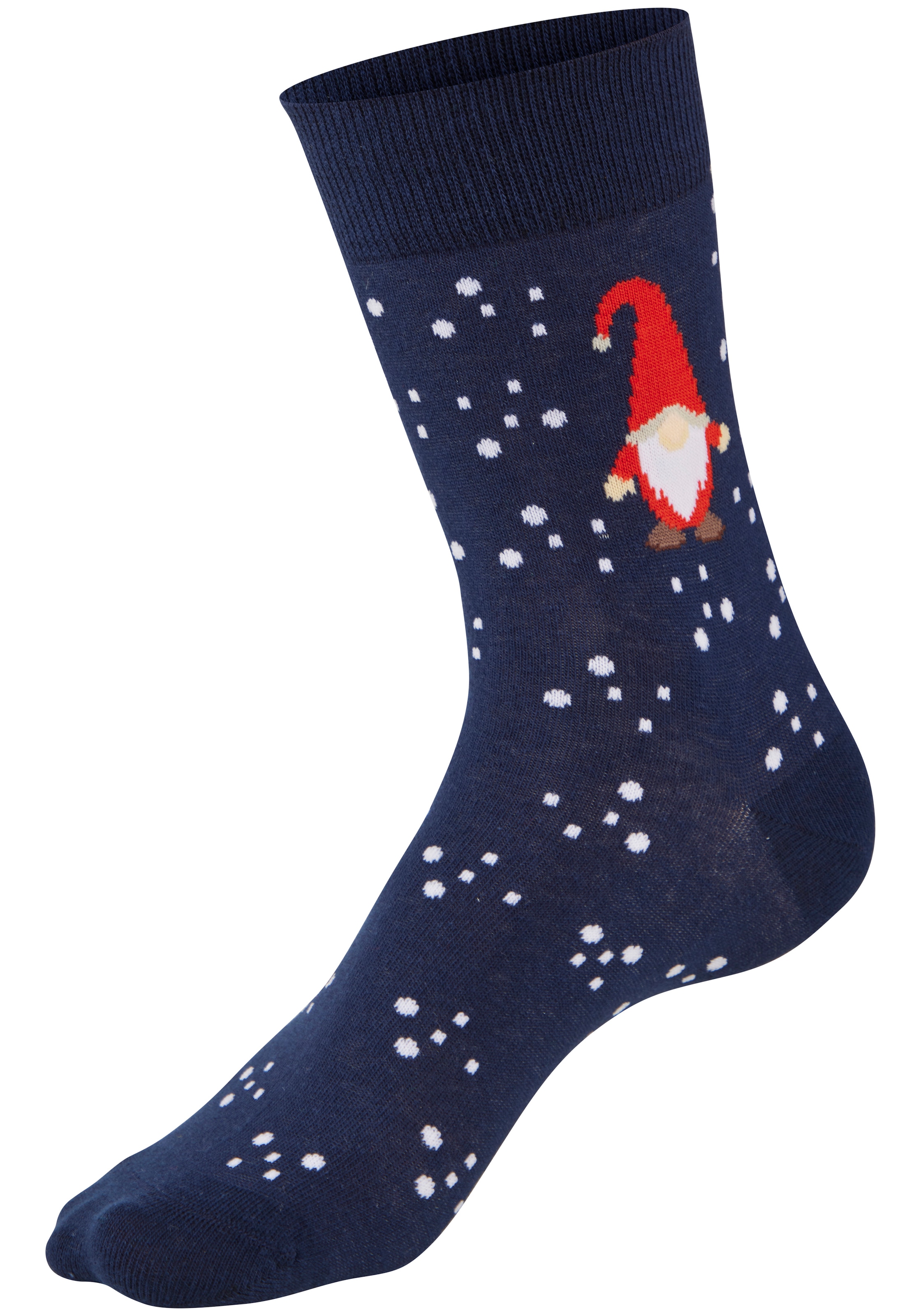 H.I.S Freizeitsocken »Damen Weihnachtssocken« Packung, 3 Paar tlg. mit lustigen Motiven