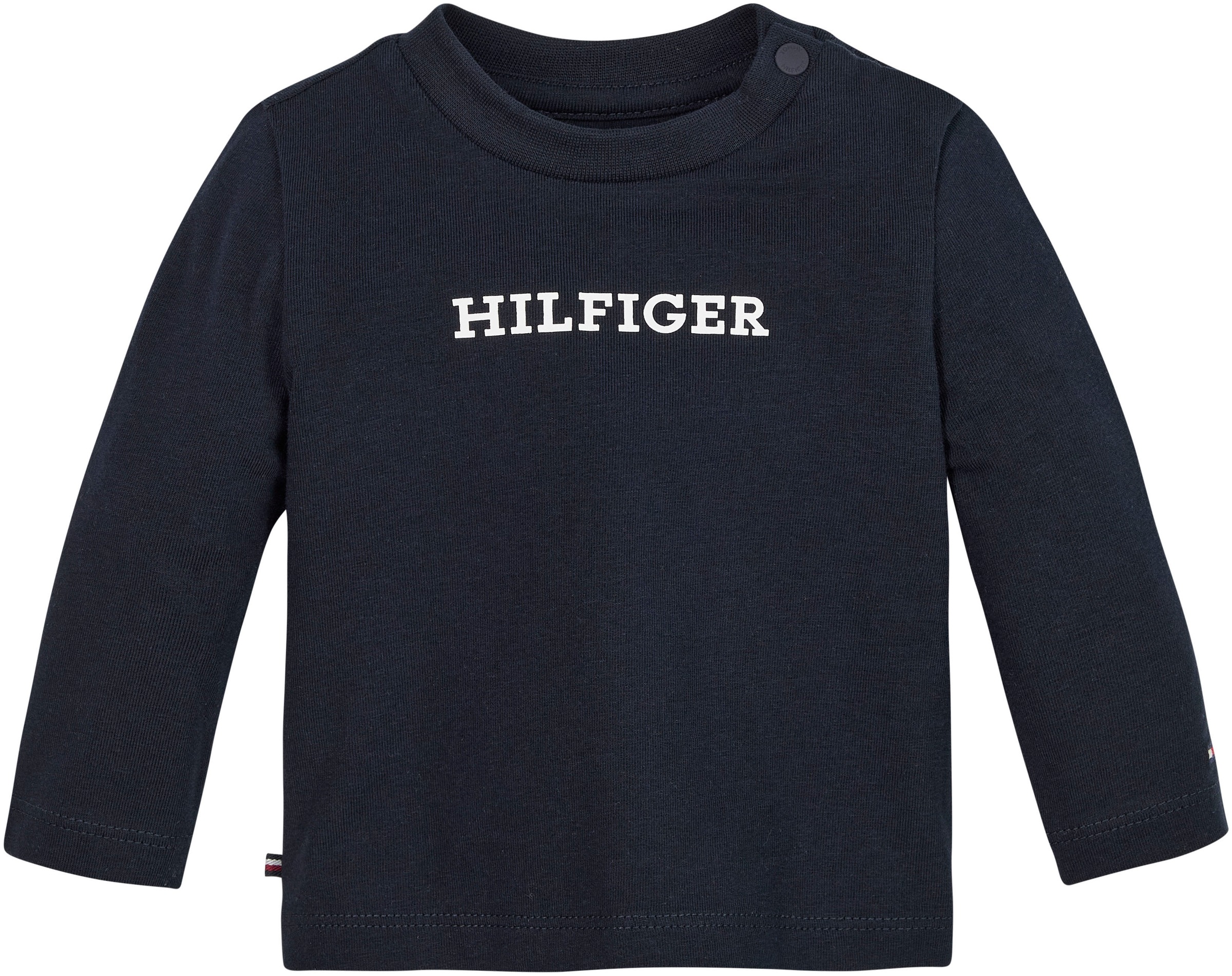 Tommy Hilfiger Langarmshirt »BABY MONOTYPE TEE L/S«, mit Hilfiger  Logo-Schriftzug & Flag kaufen | BAUR