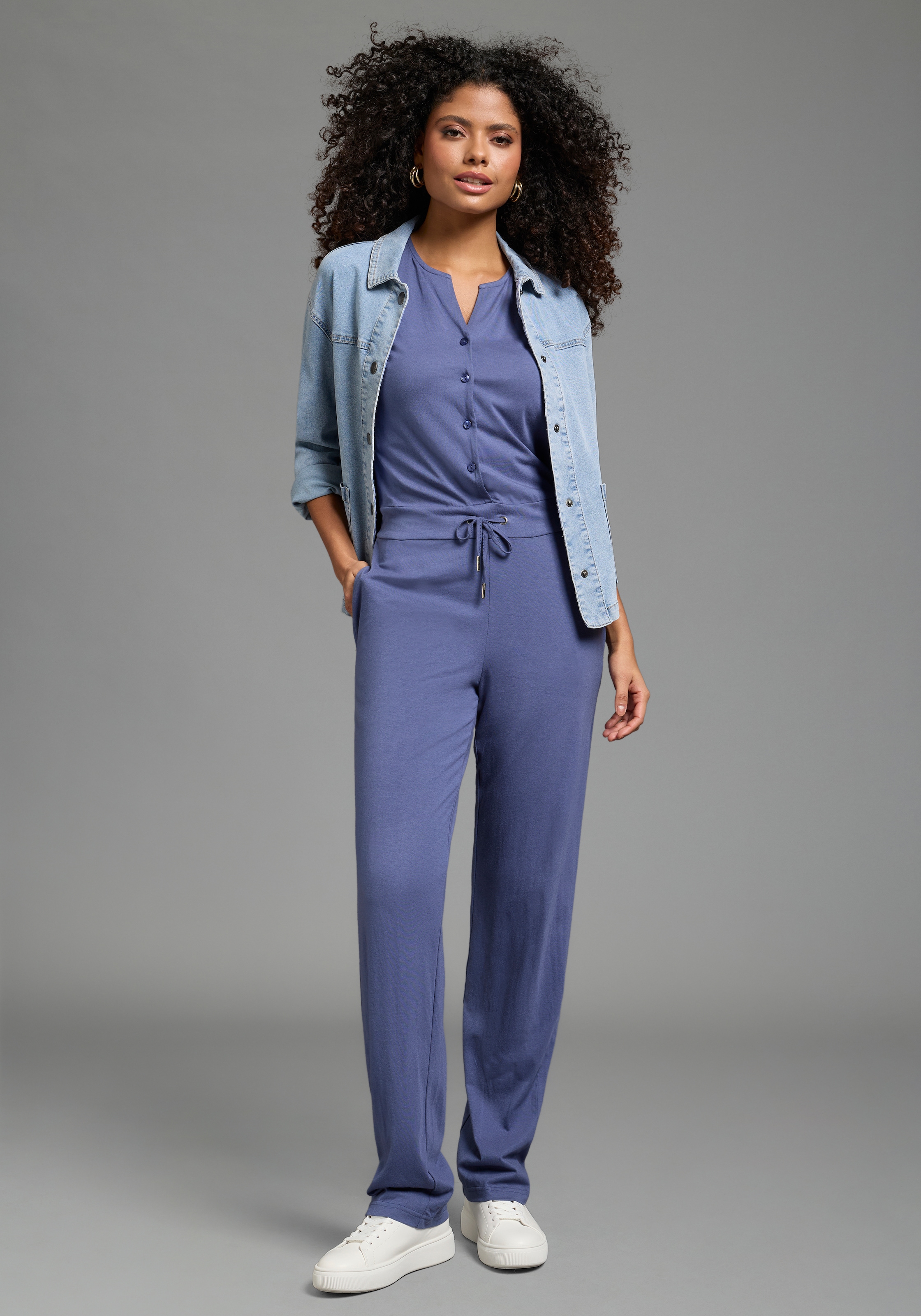 Laura Scott Jumpsuit für Casualmode, Frühling und Sommer, aus Baumwolle und günstig online kaufen