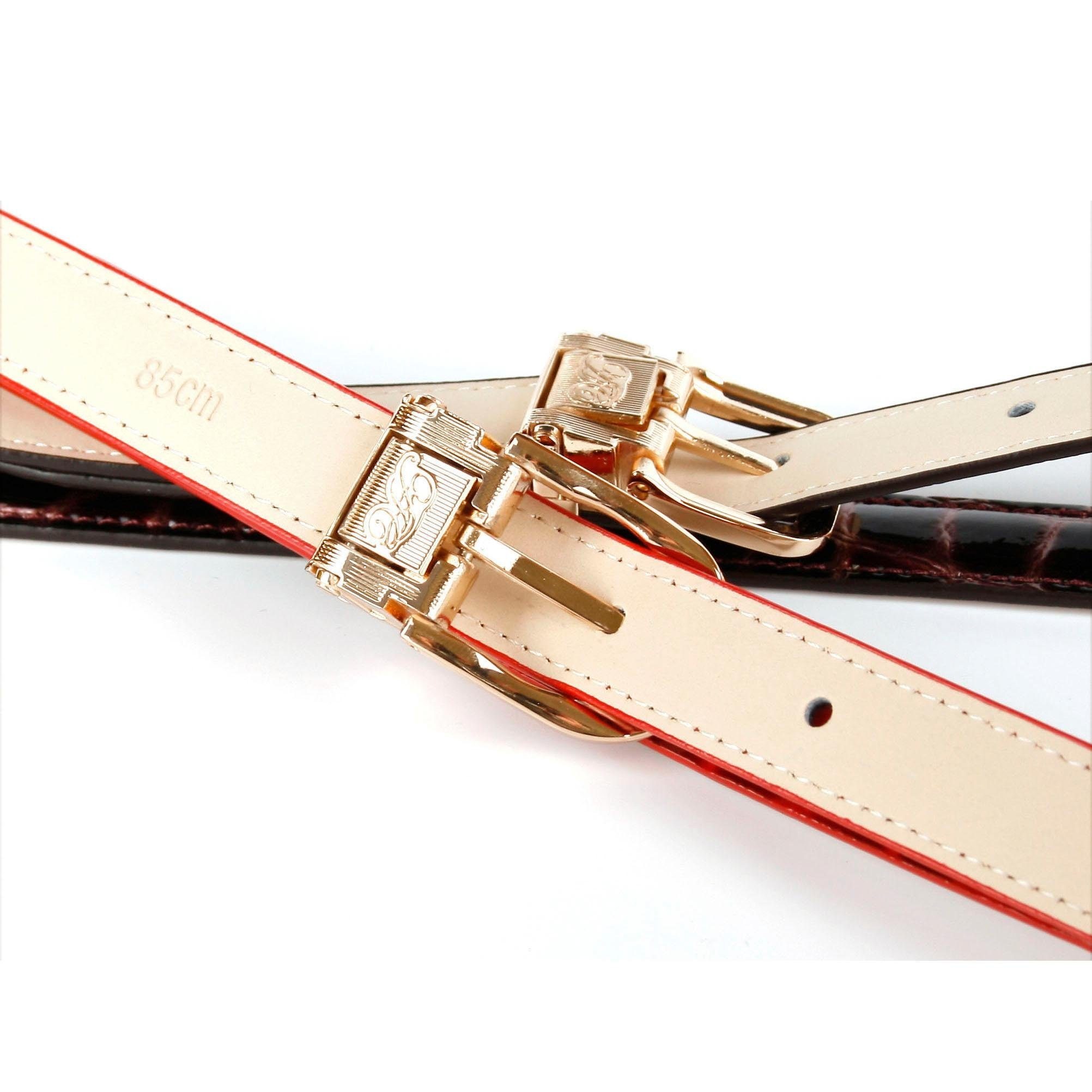 Anthoni Crown Ledergürtel Gürtel aus innovativem Leder mit kleiner eckiger günstig online kaufen