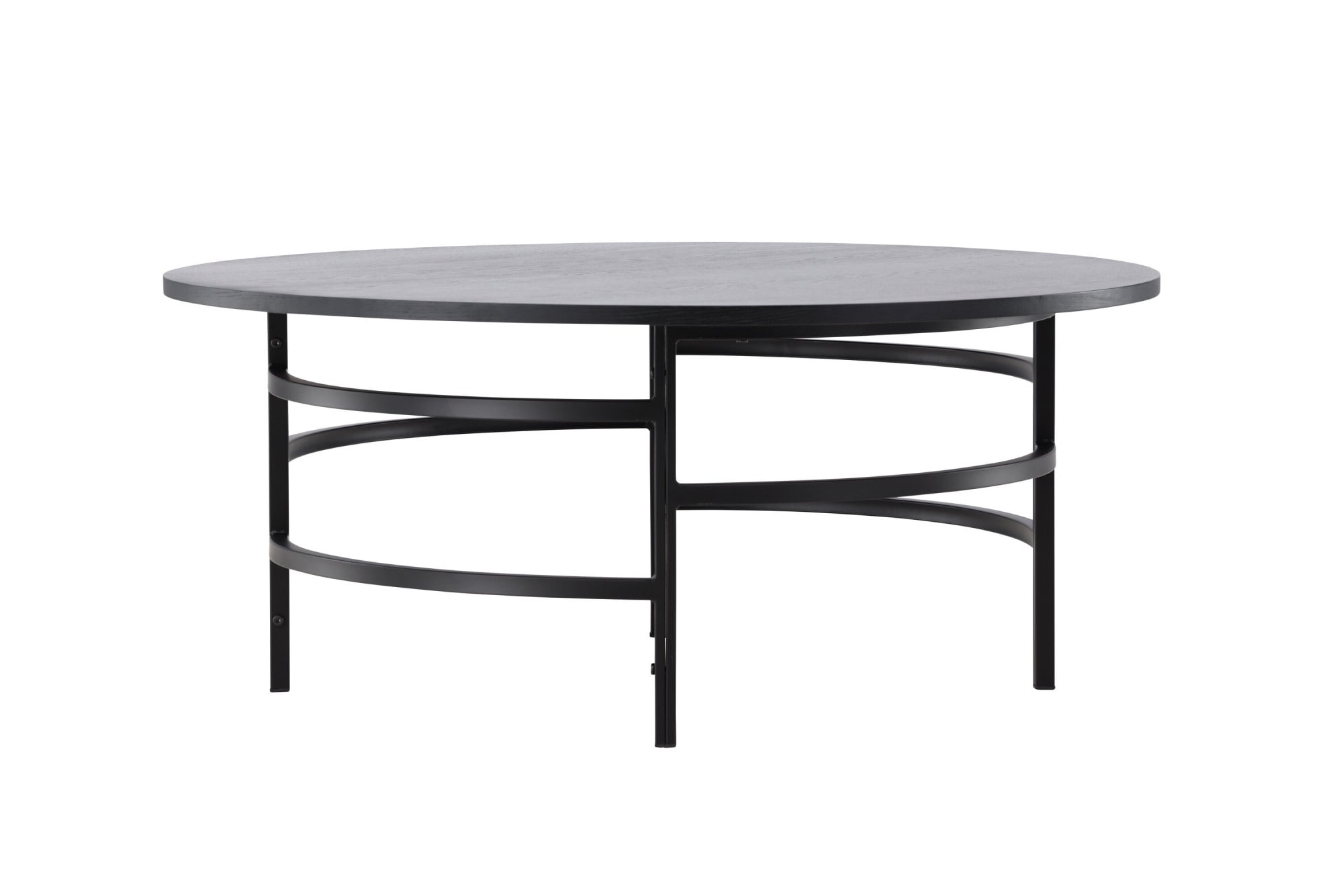 Venture Home Couchtisch "Copenhagen, runder Couchtisch Ø 100 cm in skandinavischer Eleganz" Sofatisch, MDF, Metallbeine, rund, abgerundet, modern