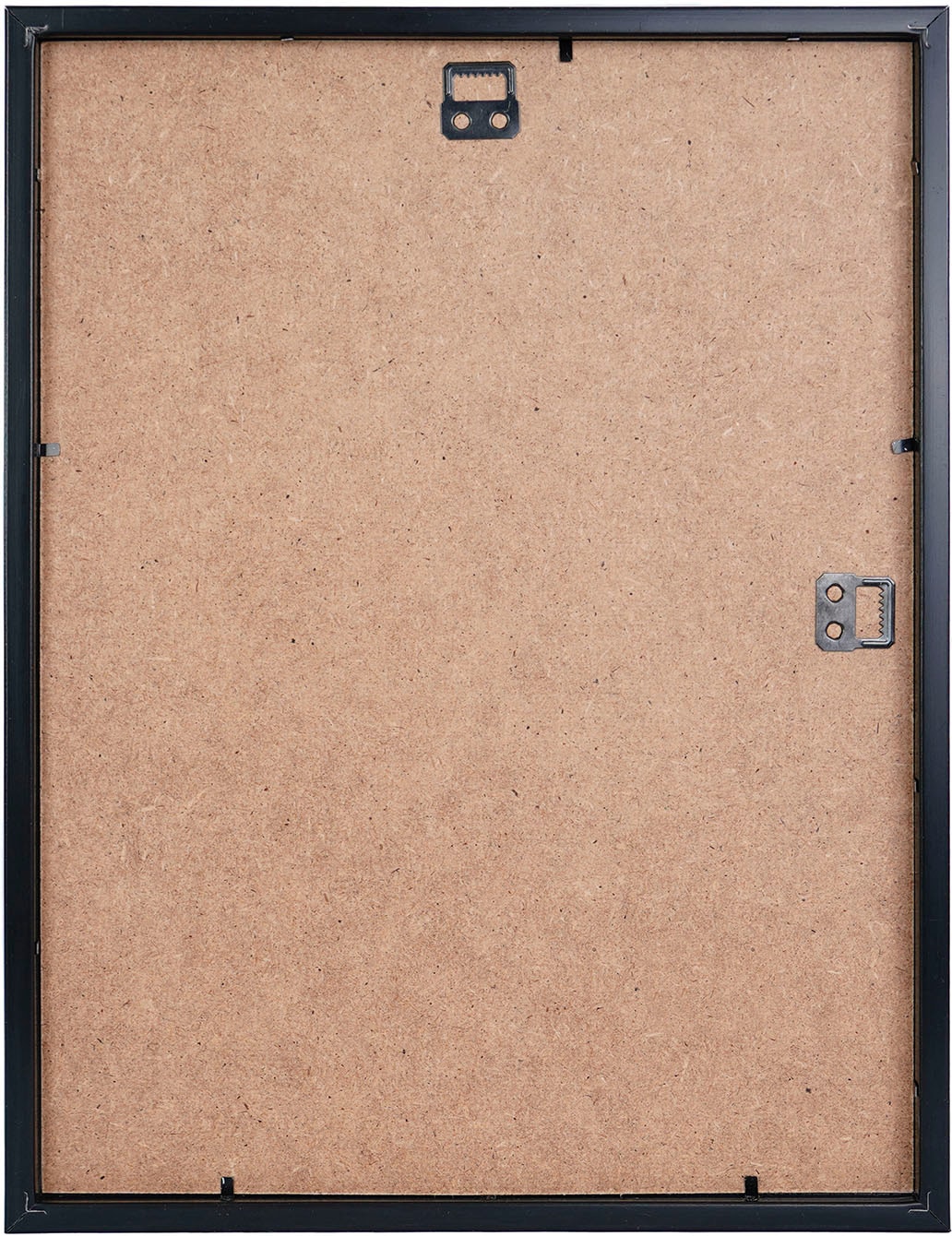 queence Bild »Despresso«, Schriftzüge-Schriftzug-Schwarz-Weiß-Kaffee-Kaffee Bilder-Humor, (1 St.), HD Premium Poster-Druck inkl. Holzrahmen