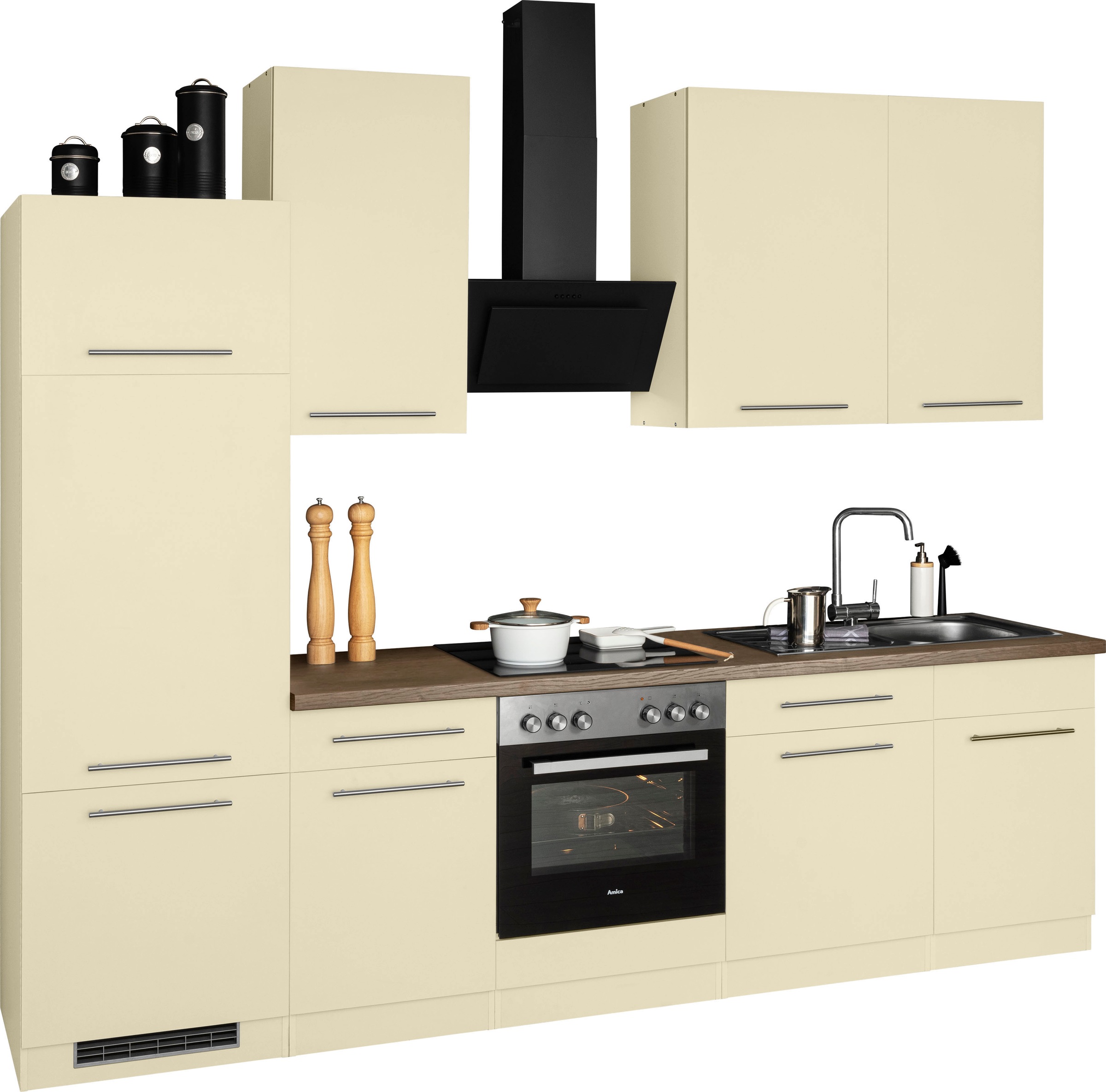 wiho Küchen Küchenzeile »Unna« ohne E-Geräte, Breite 280 cm