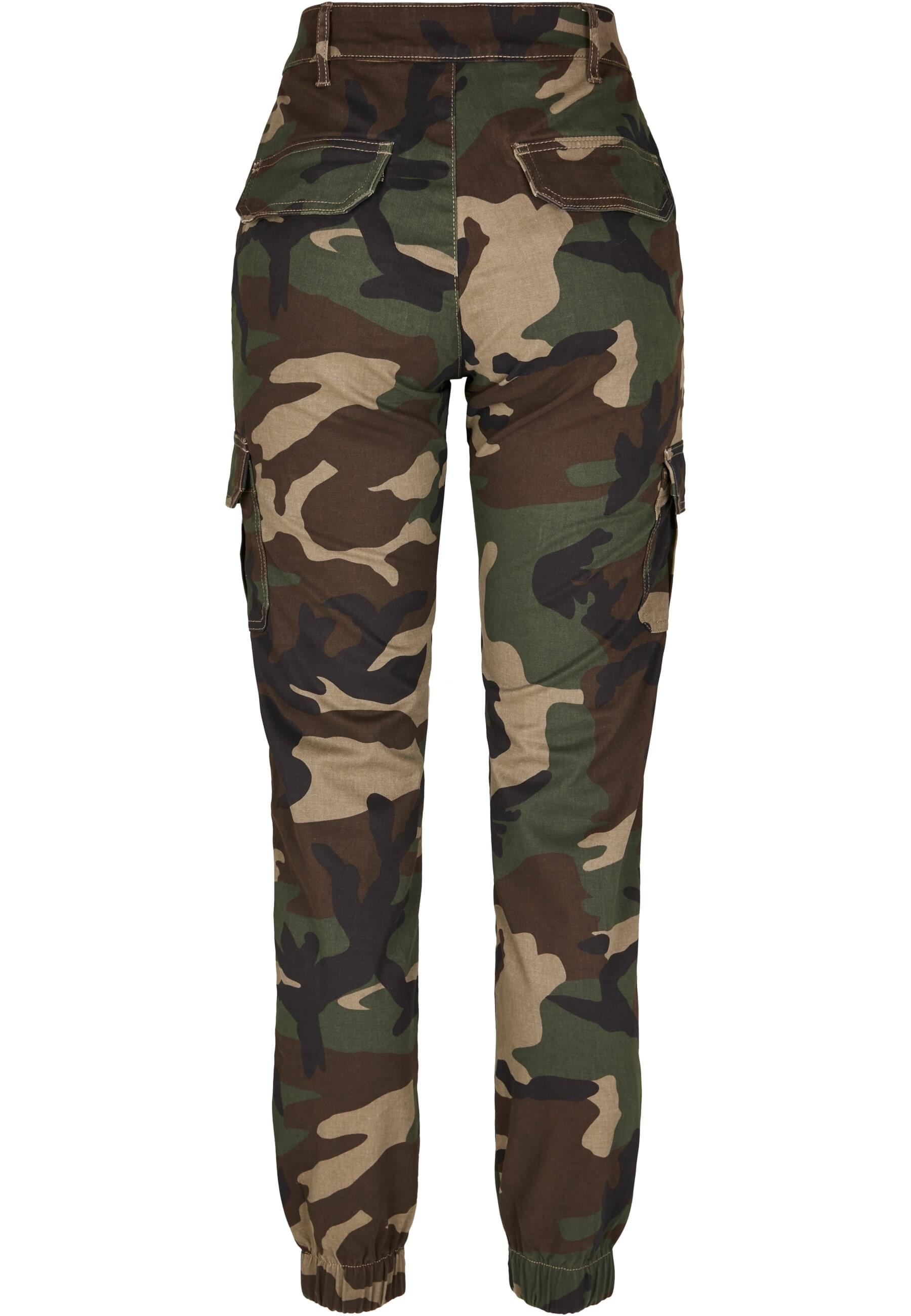 URBAN CLASSICS Cargohose »Urban Classics Damen Ladies High Waist Camo Cargo Pants«, (1 tlg.)